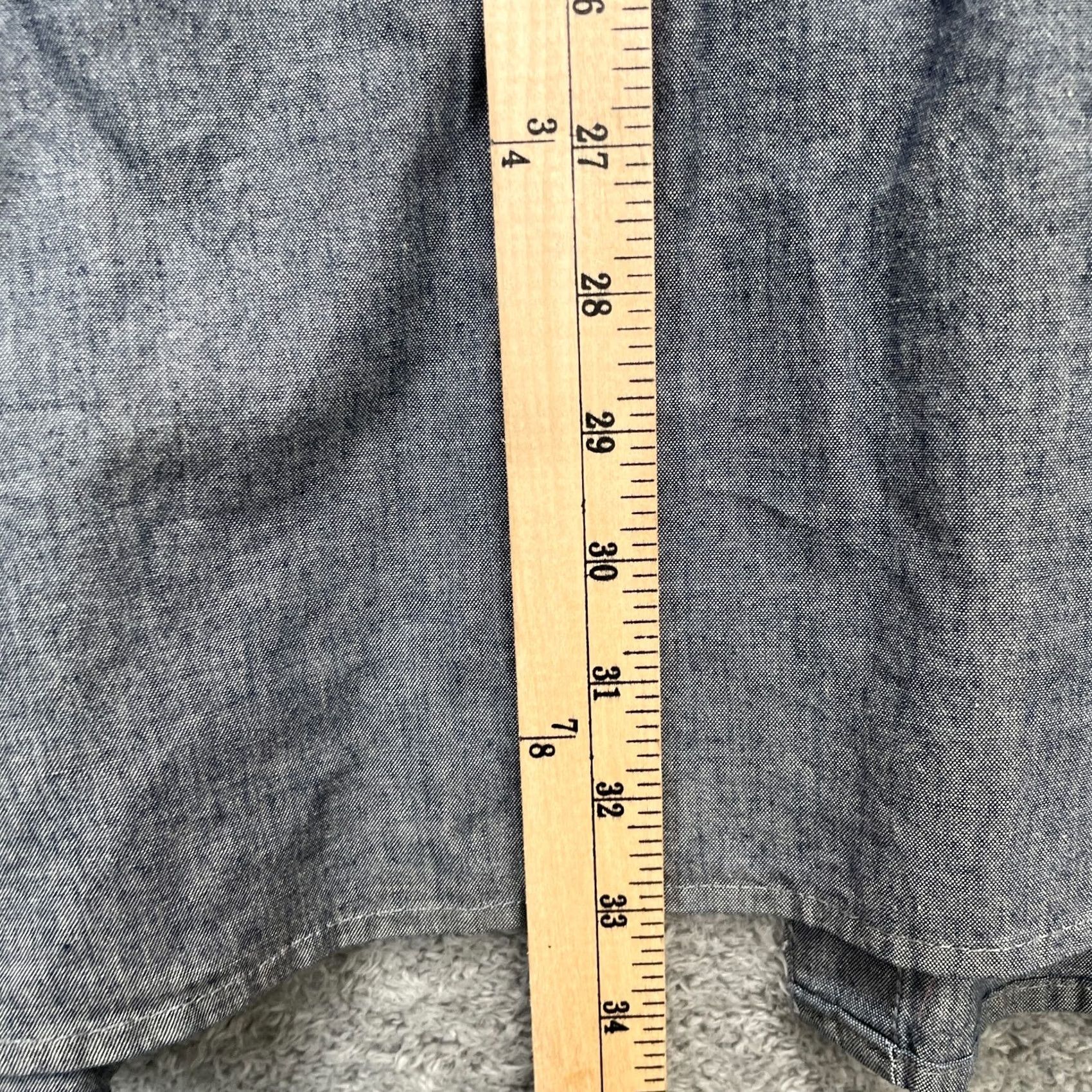 Wrangler Wrangler Shirt Mens XXXL Gray Cotton Button Up Western Workwear Flap Pockets Size US XXL / EU 58 / 5 - 5 Thumbnail