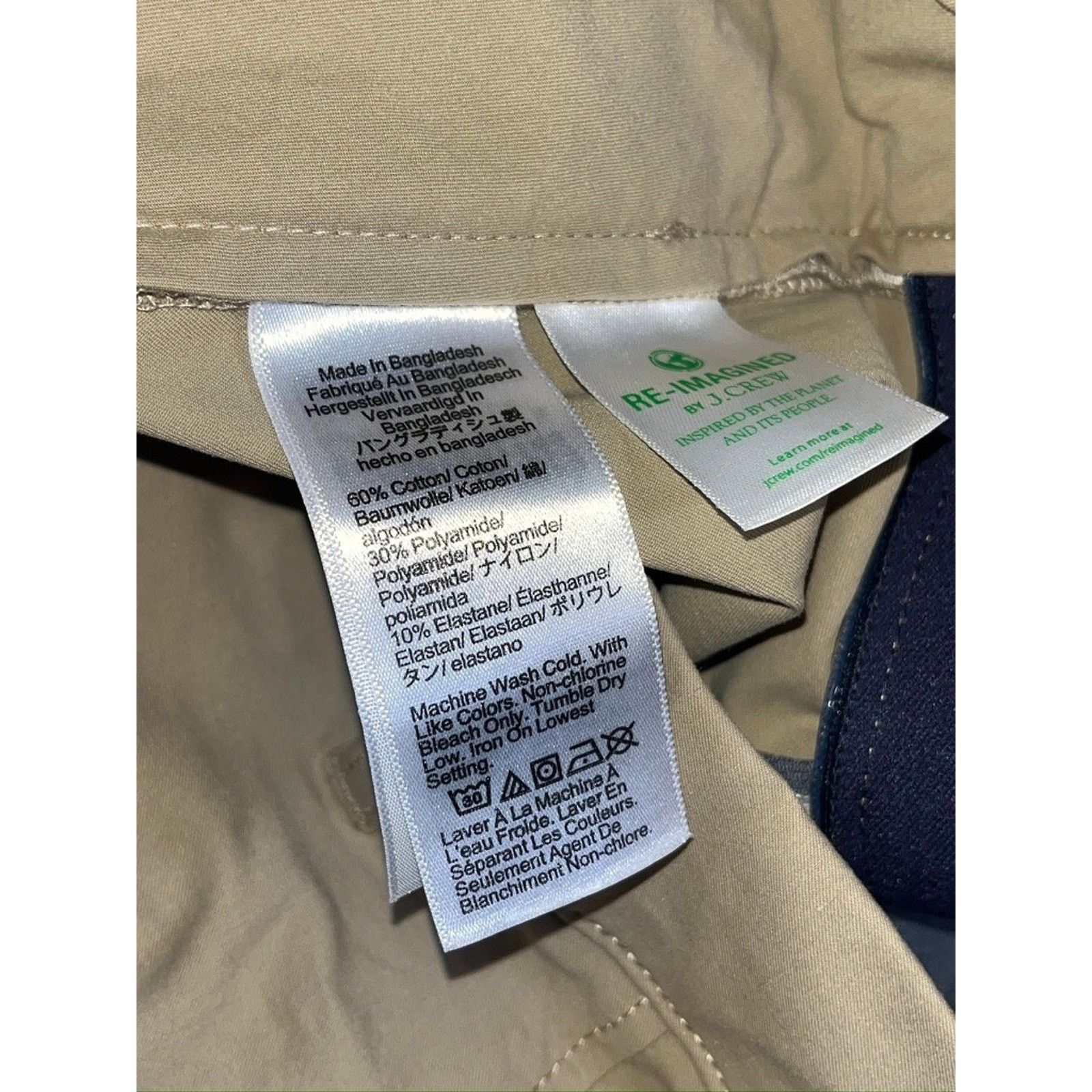 J.Crew J.Crew Tech Pants 34x30 484 Slim Performance Stretch Chino Size US 34 / EU 50 - 9 Thumbnail