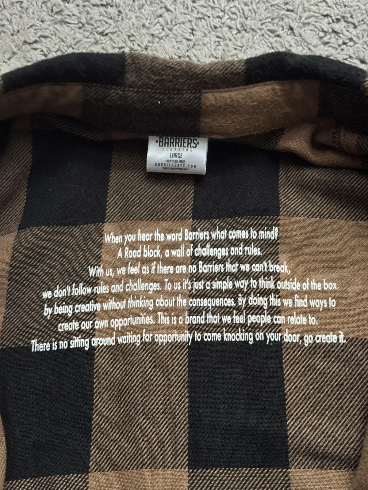 Barriers RARE 1st collection Barriers NY flannel Size US L / EU 52-54 / 3 - 5 Thumbnail