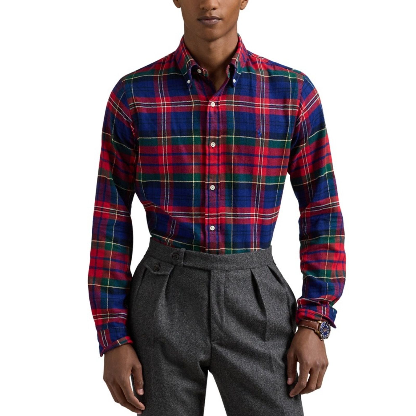 Polo Ralph Lauren Polo Ralph Lauren Classic Fit Plaid Brushed Flannel Shirt Size US S / EU 44-46 / 1 - 3 Thumbnail