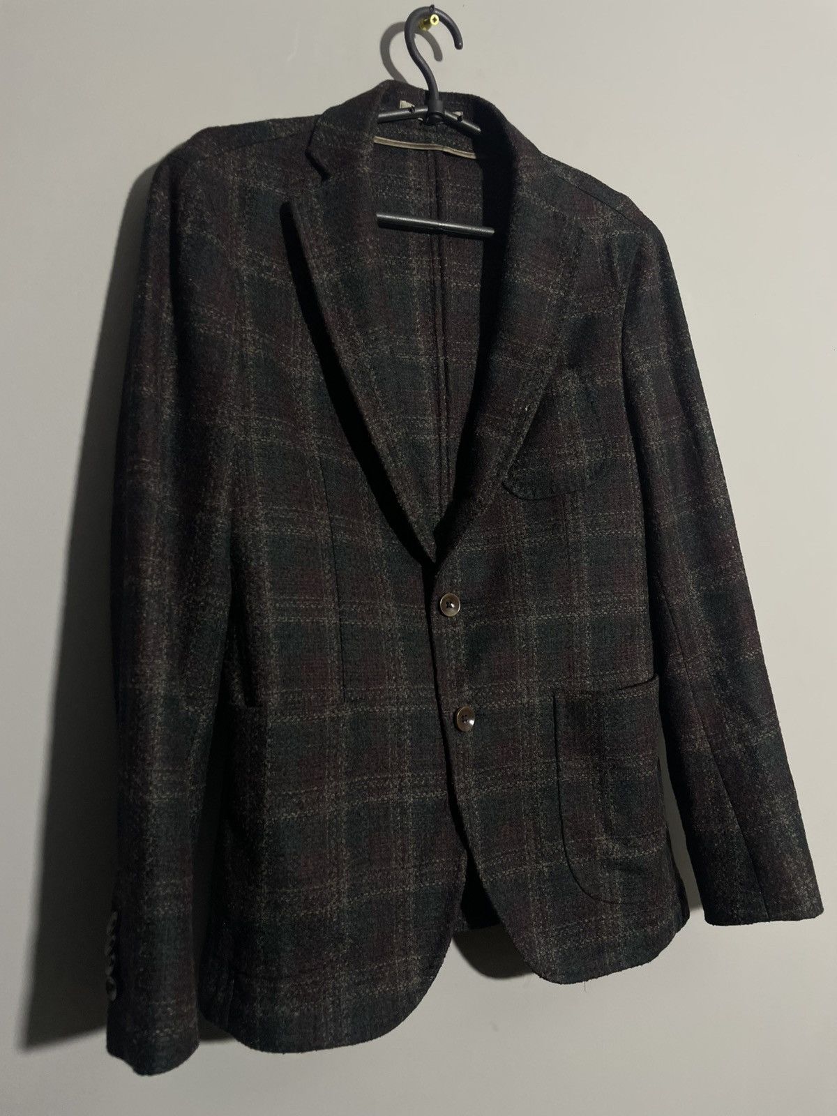Paoloni Paoloni Knit Wool Men’s blazer Size 46R - 2 Thumbnail