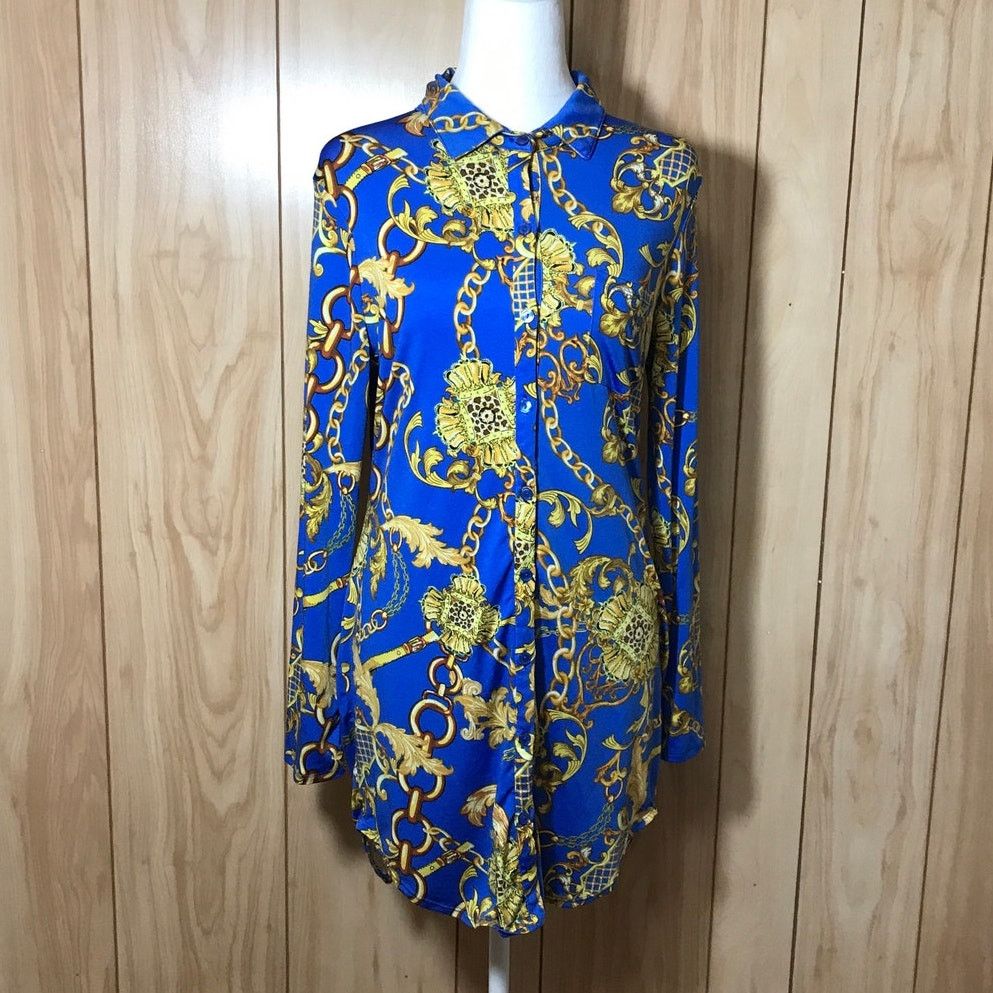 Other Julia by love j Satin Collared Long Sleeve Top Tall XL Size XL / US 12-14 / IT 48-50 - 1 Thumbnail