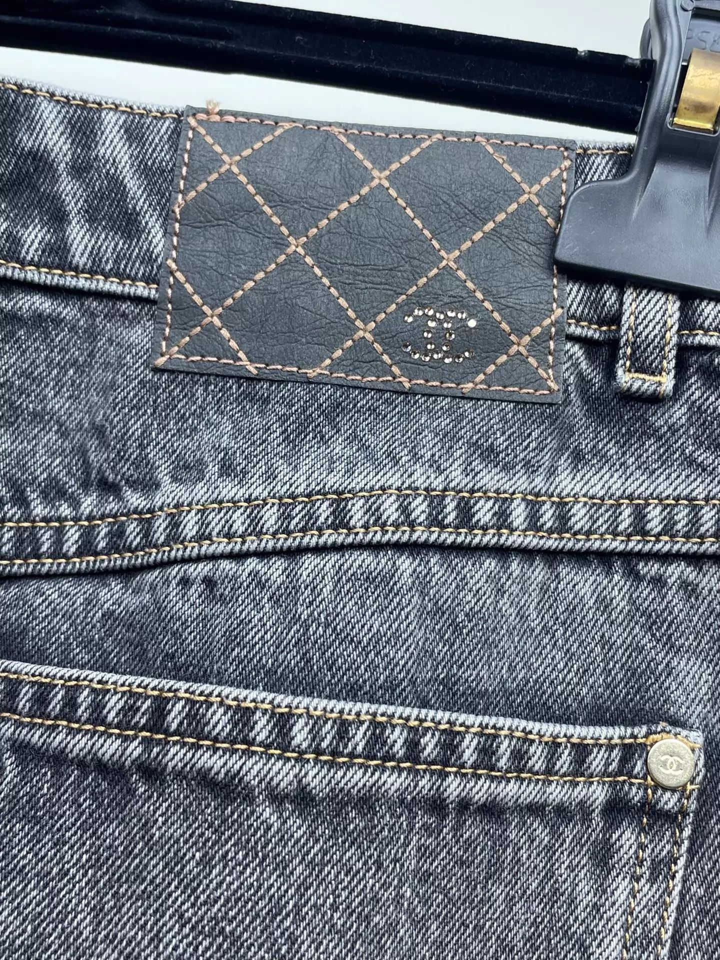 Chanel Chanel 23B Smoke Gray Flared Jeans 36 Size 26" / US 2 / IT 38 - 4 Thumbnail