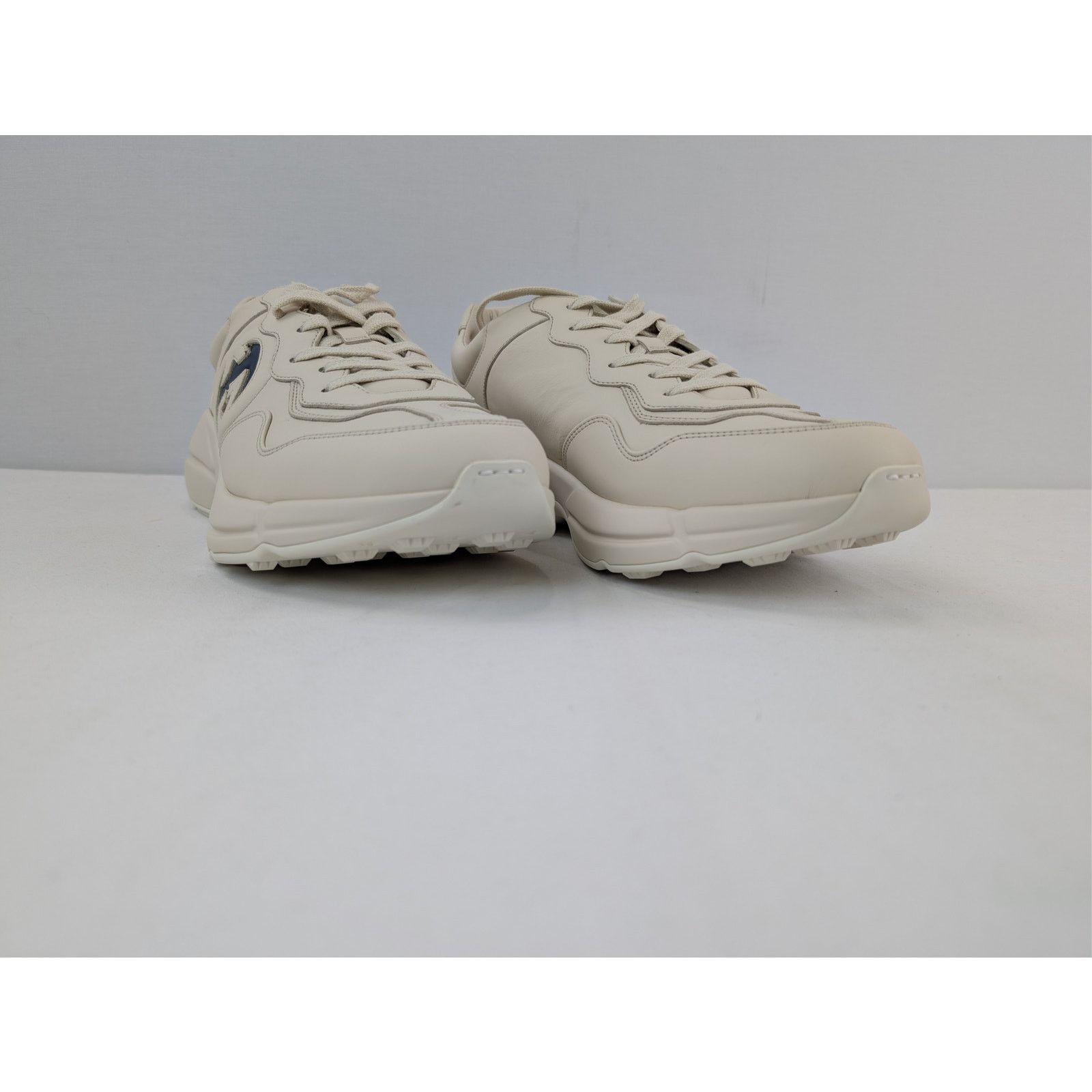 Gucci o1rshd1 leather Interlocking G logo Rhyton sneakers in ivory Size US 12.5 / EU 45-46 - 5 Thumbnail