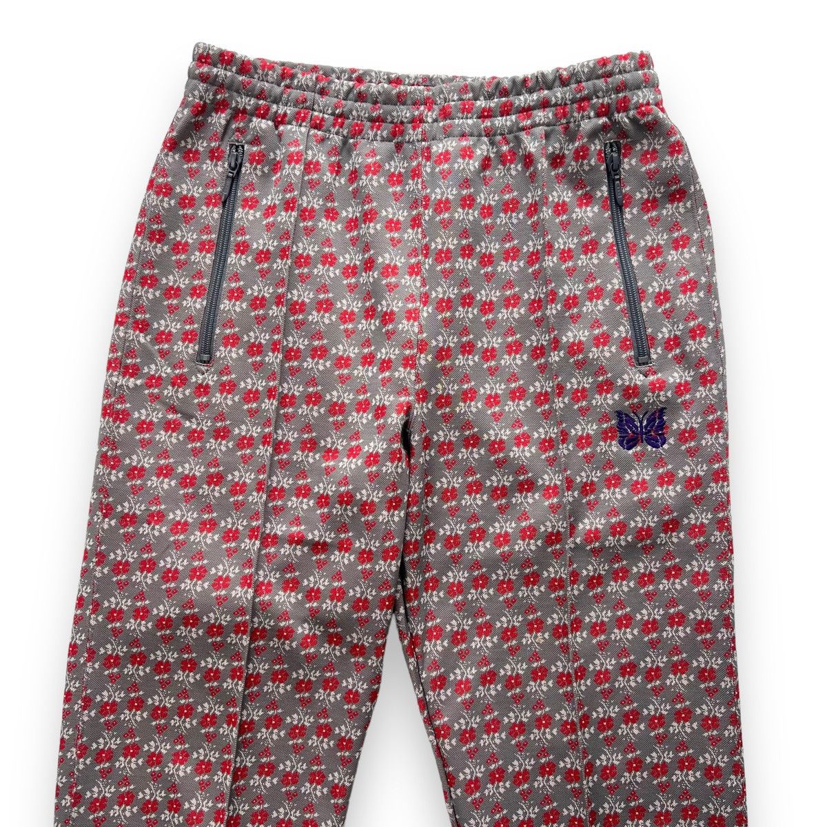 Needles Needles Flower Poly Jacquard Track Pants Size US 30 / EU 46 - 1 Thumbnail