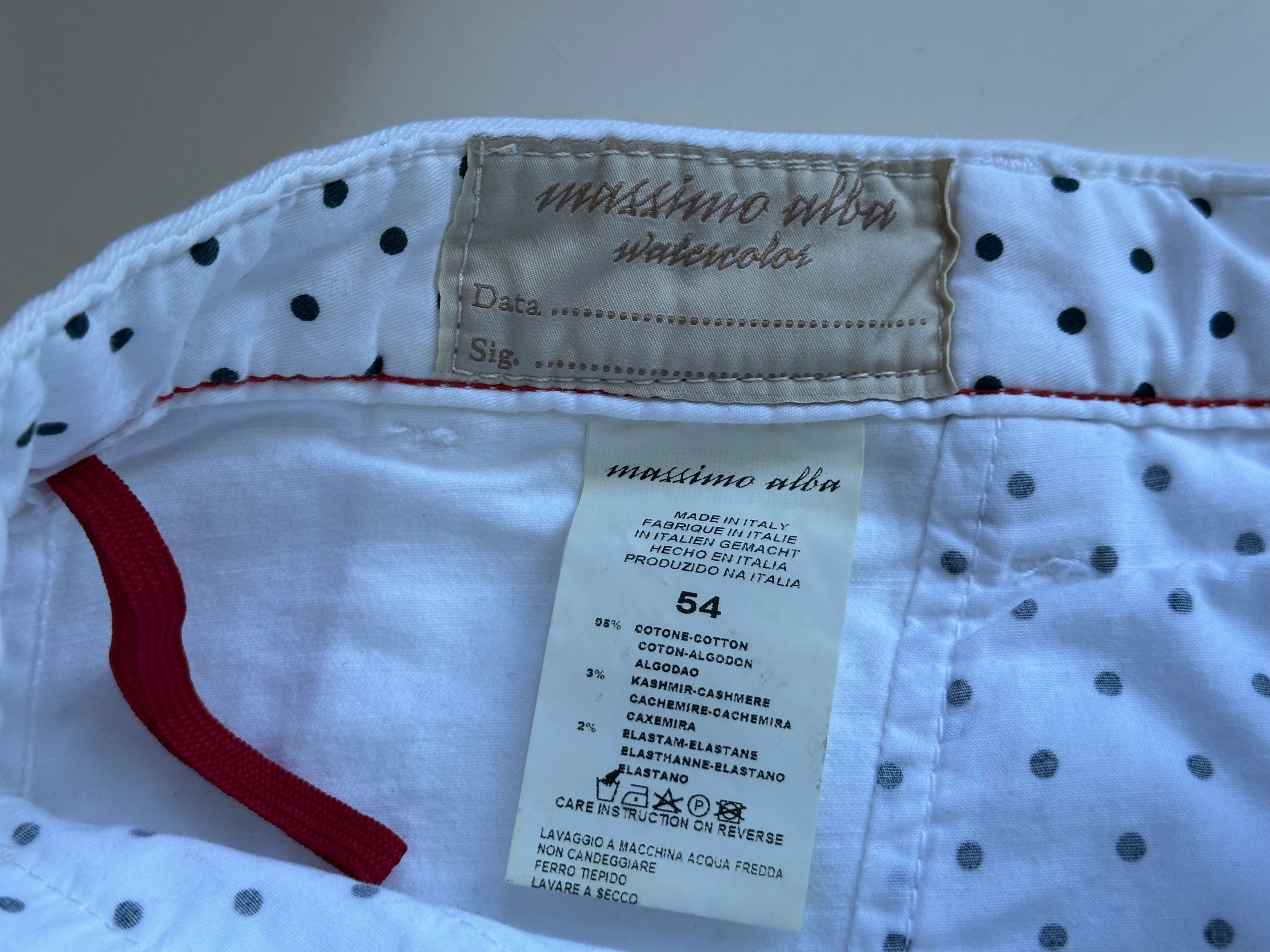 Massimo Alba Massimo Alba Cotton-Blend Pants - White - Size 54 (NWT) Size US 38 / EU 54 - 8 Thumbnail