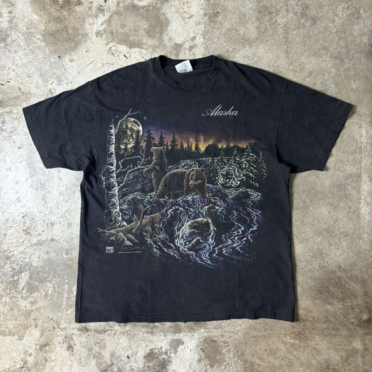 Vintage VINTAGE ALASKA T-SHIRT Size US L / EU 52-54 / 3 - 1 Thumbnail
