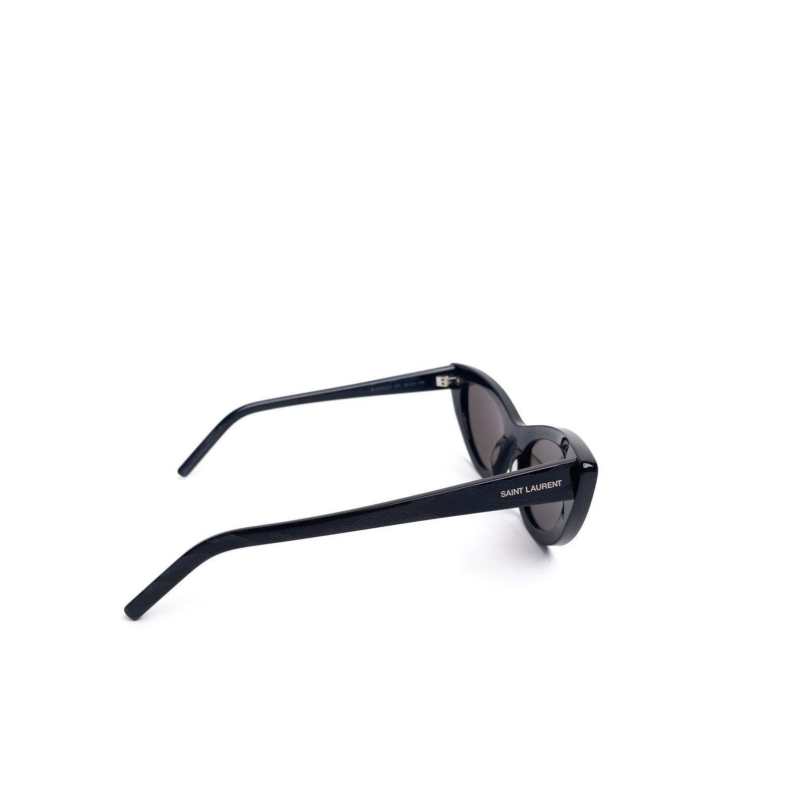 Yves Saint Laurent Black textured cat eye sunnies Size ONE SIZE - 2 Thumbnail