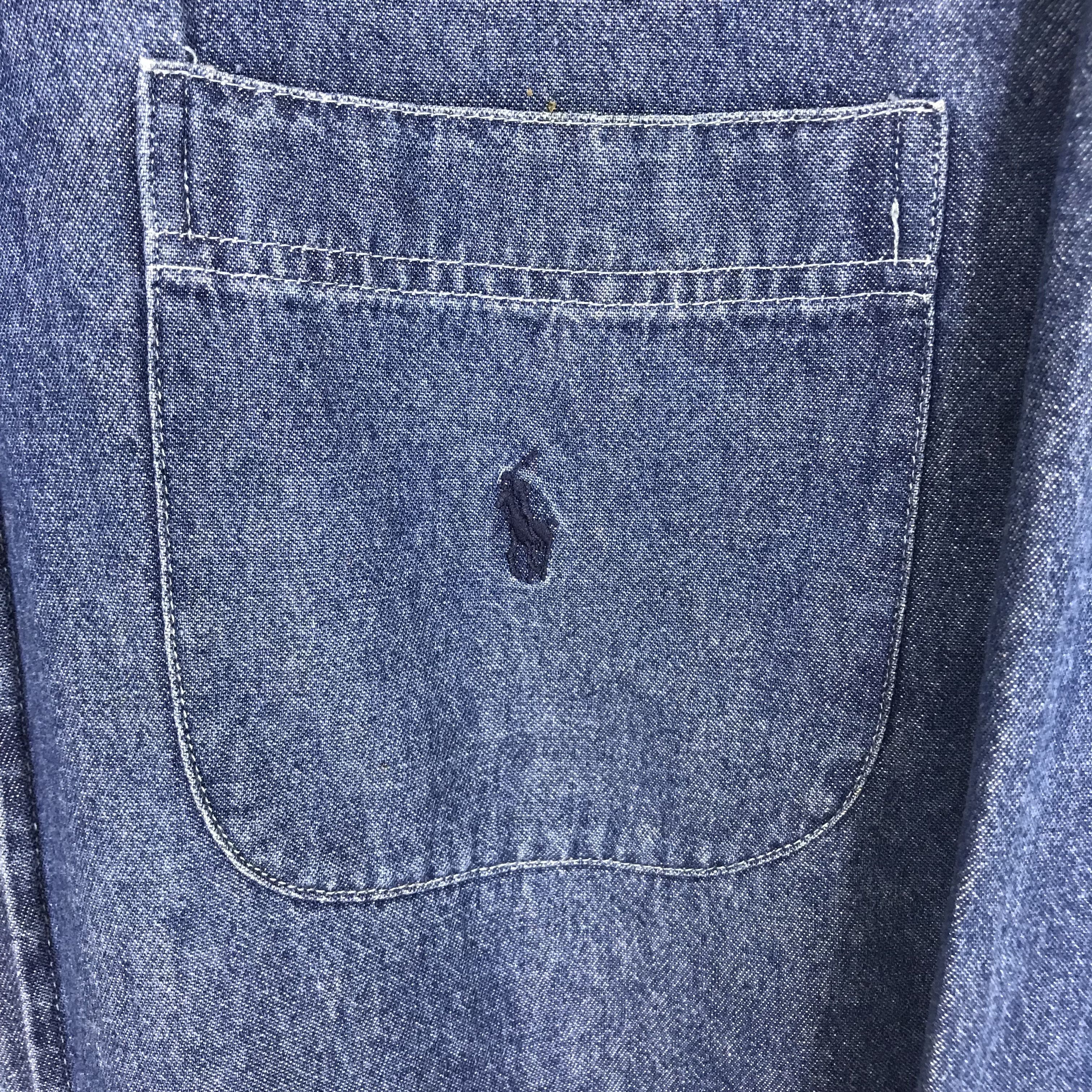 Polo Ralph Lauren Vintage 90s Polo by Ralph Lauren Jeans Blue Denim Shirt Size US M / EU 48-50 / 2 - 5 Thumbnail