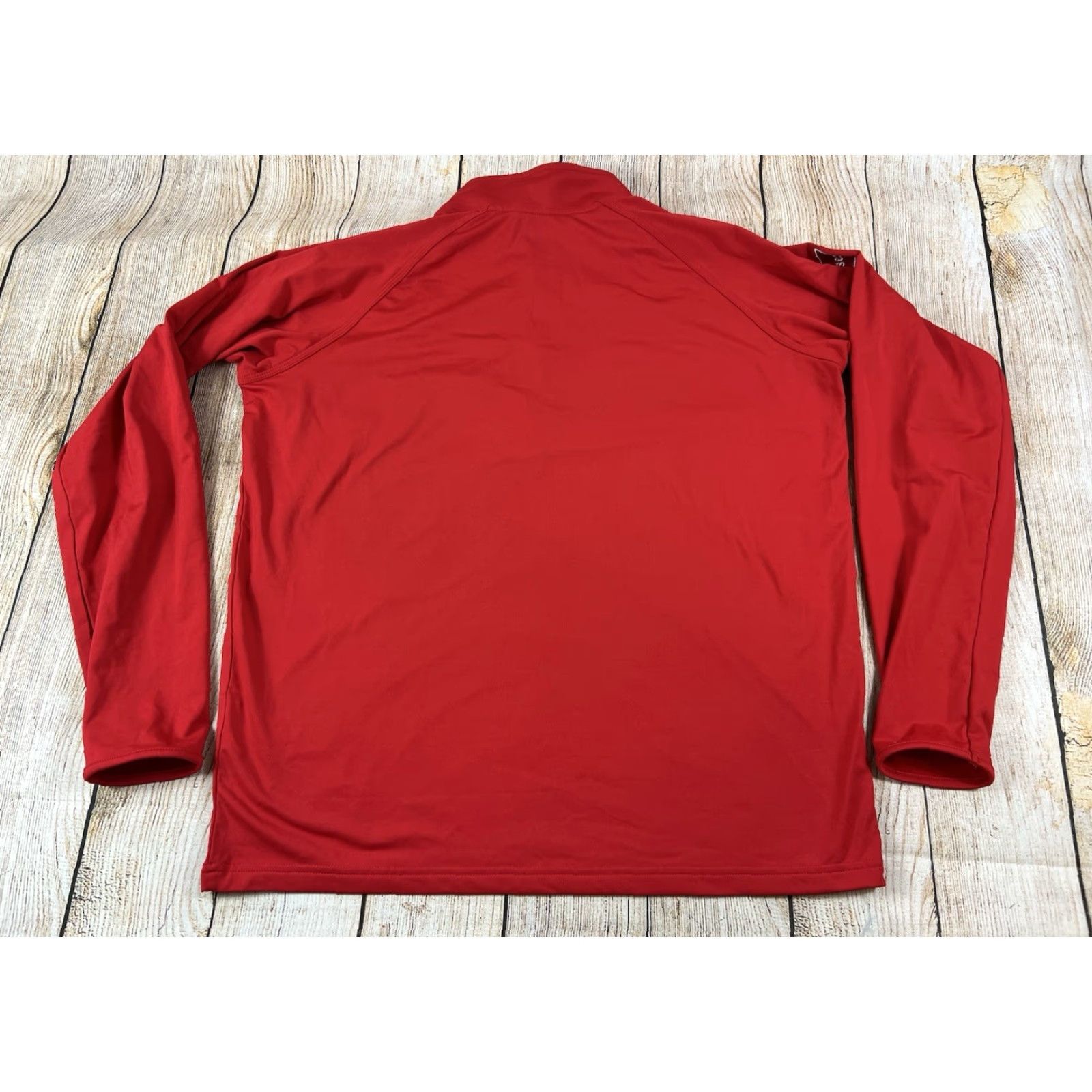 Budweiser Sport-Tek 1/4 Zip Pullover Red M Utah Utes This Buds For U Budweiser Sports Mens Size US M / EU 48-50 / 2 - 2 Thumbnail