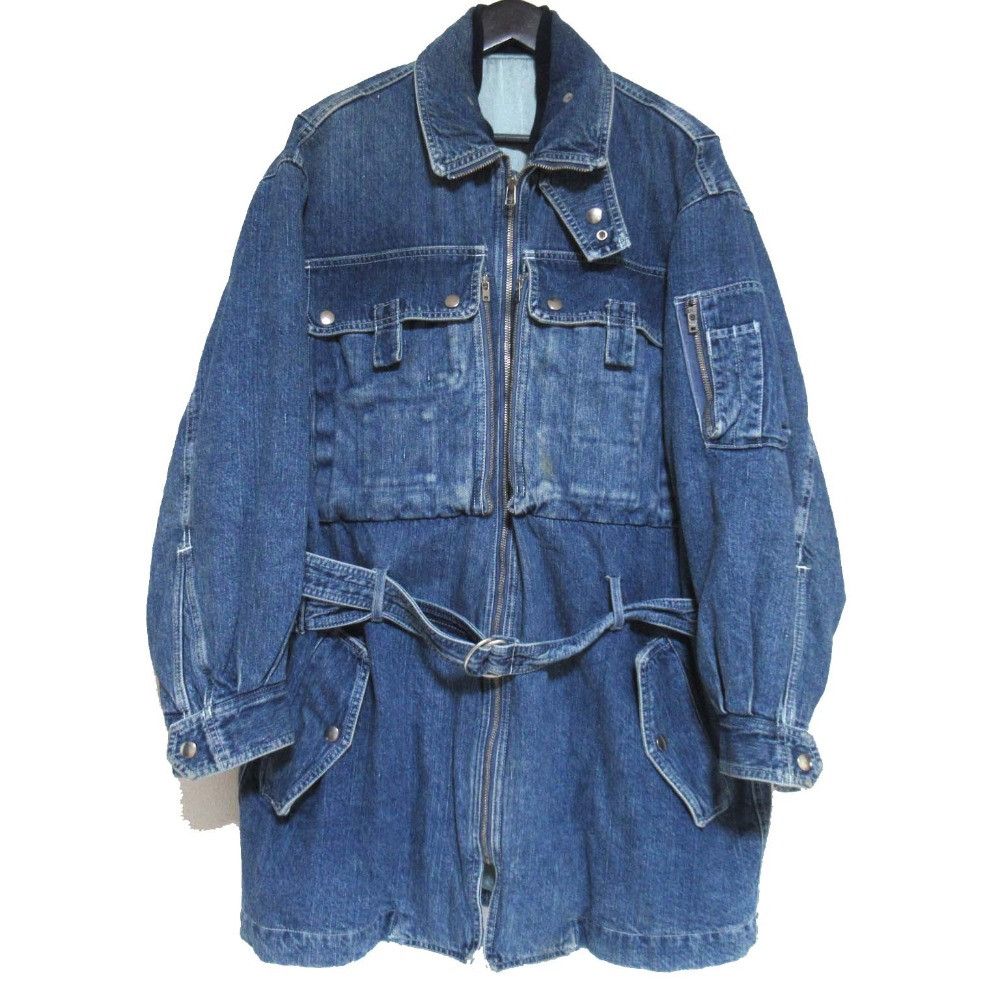 Issey Miyake Issey Miyake ISSEY MIYAKE DUETRIO Denim Padded Coat Denim Outerwear DUTY FREE for USA Size ONE SIZE - 1 Thumbnail