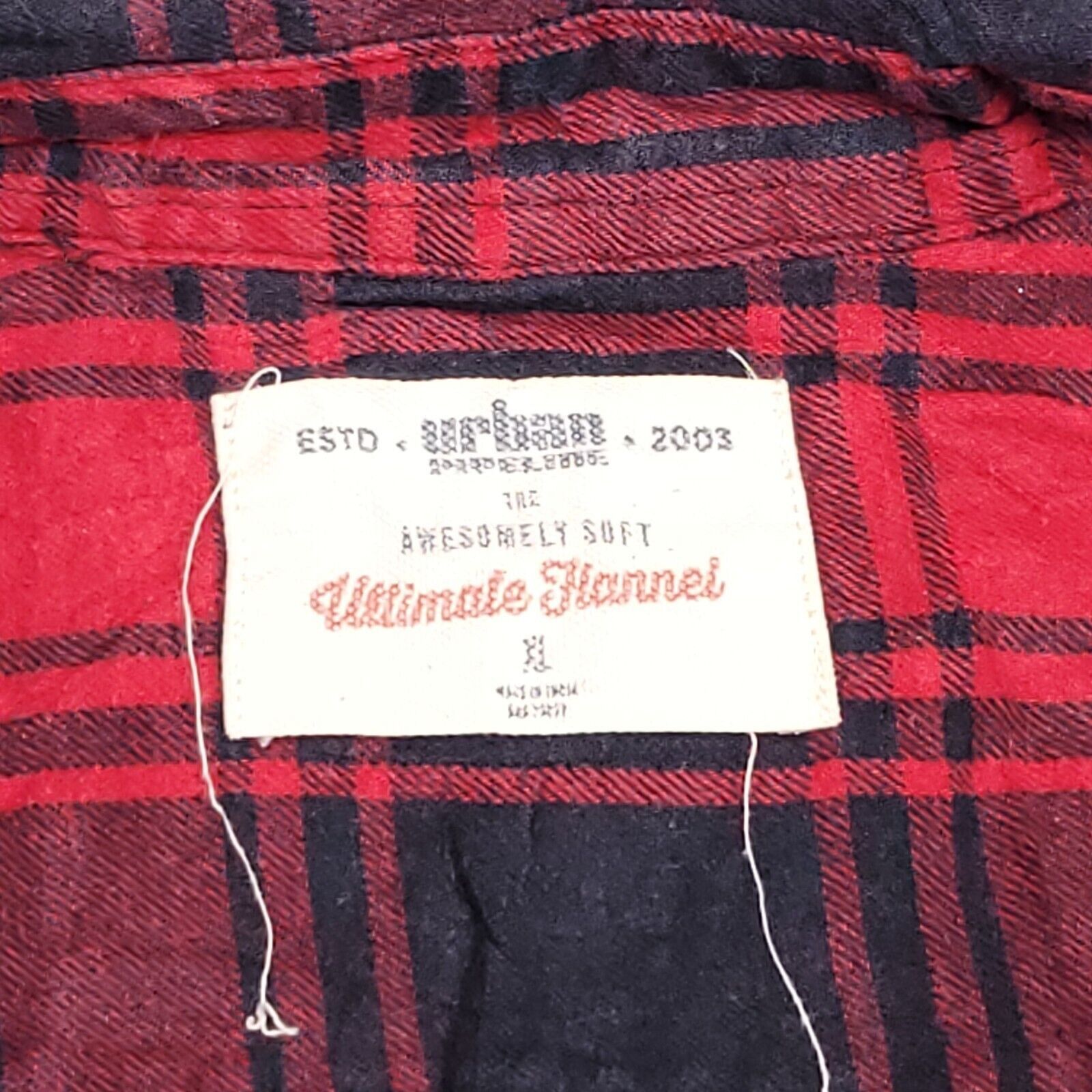 Urban Pipeline Urban Pipeline Tartan Flannel Shirt Mens Size XL Red Black Size US XL / EU 56 / 4 - 3 Thumbnail