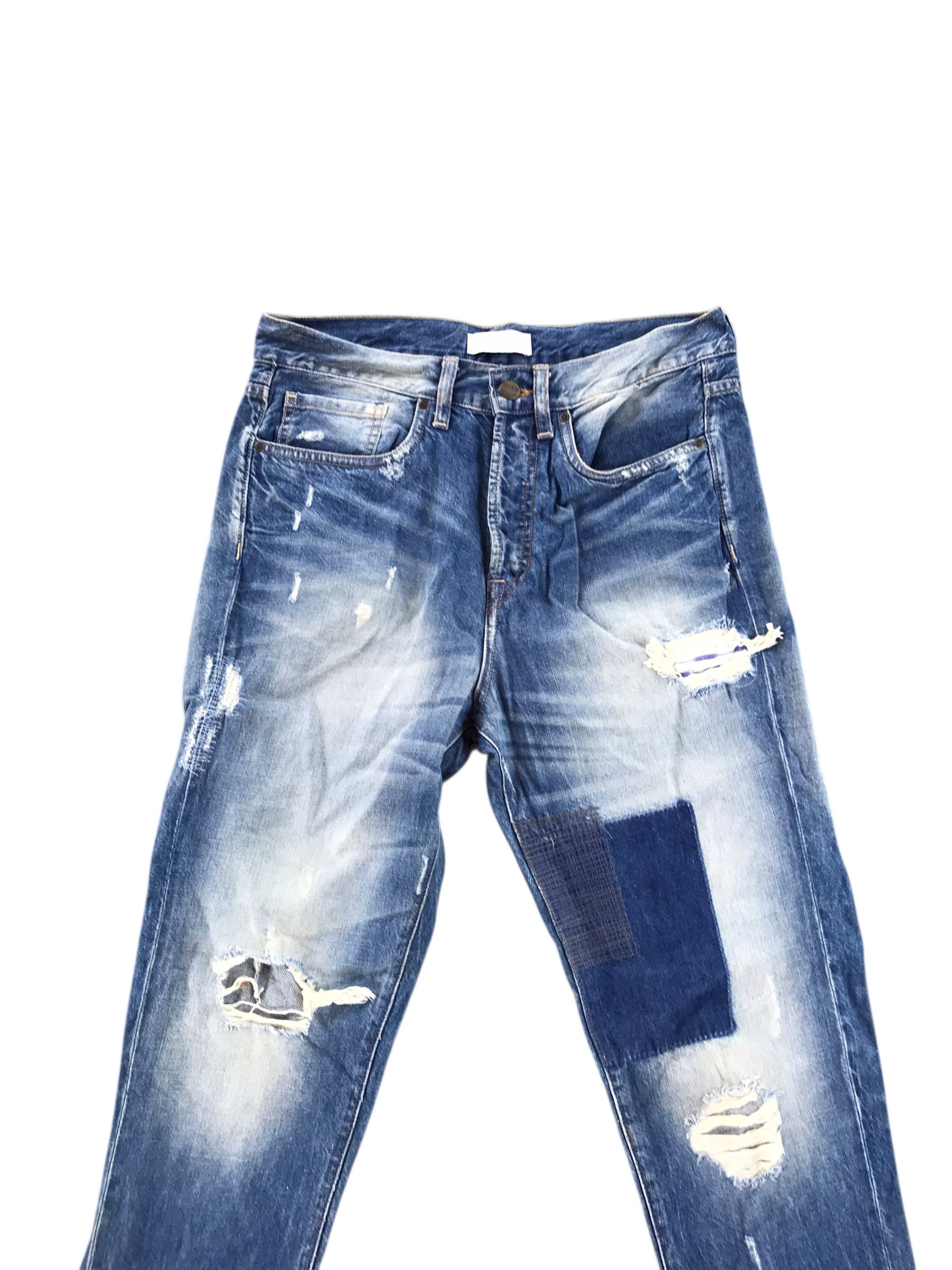 Tornado Mart Patchwork ZMDC Distressed denim-Size 32-if six was Nine Size US 32 / EU 48 - 1 Thumbnail