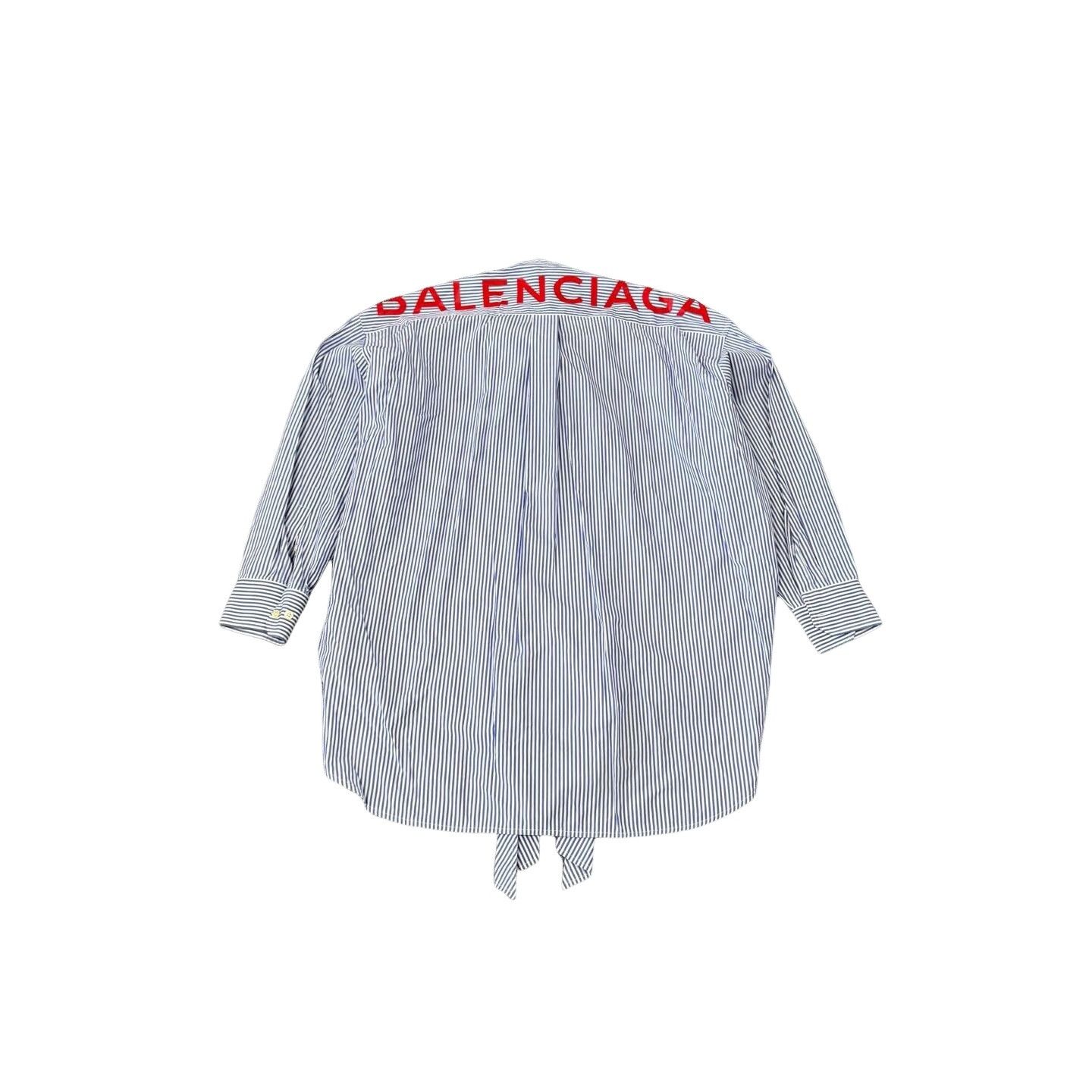 Balenciaga Balenciaga Back Logo Striped Shirt 36 Size US S / EU 44-46 / 1 - 1 Thumbnail