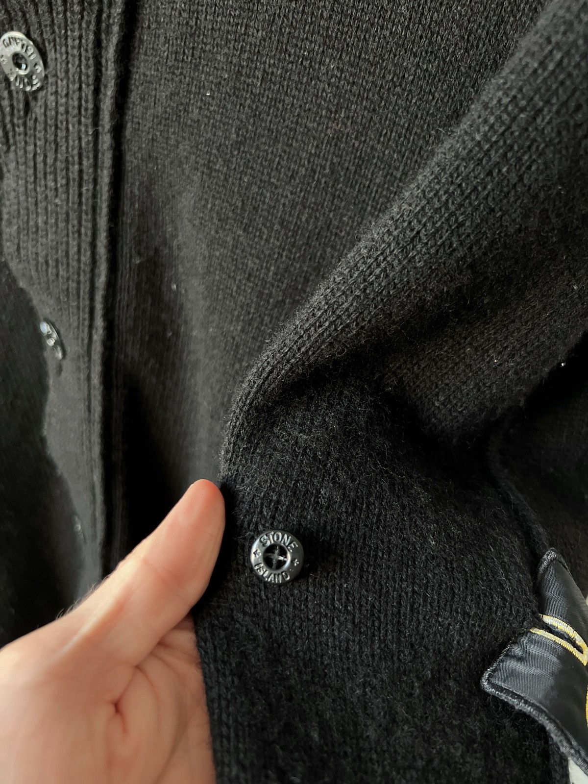 Stone Island × Vintage Stone Island Vintage Wool Zip Sweater Size US XXL / EU 58 / 5 - 5 Thumbnail