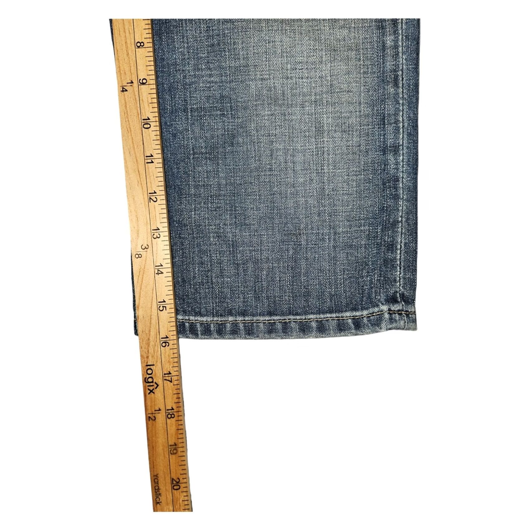 Vintage VINTAGE Buckle BKE Madison Shorts Women's Bermuda Denim Blue 27 Ultra Low-Rise Embroidered Pockets Size 27" / US 4 / IT 40 - 7 Thumbnail