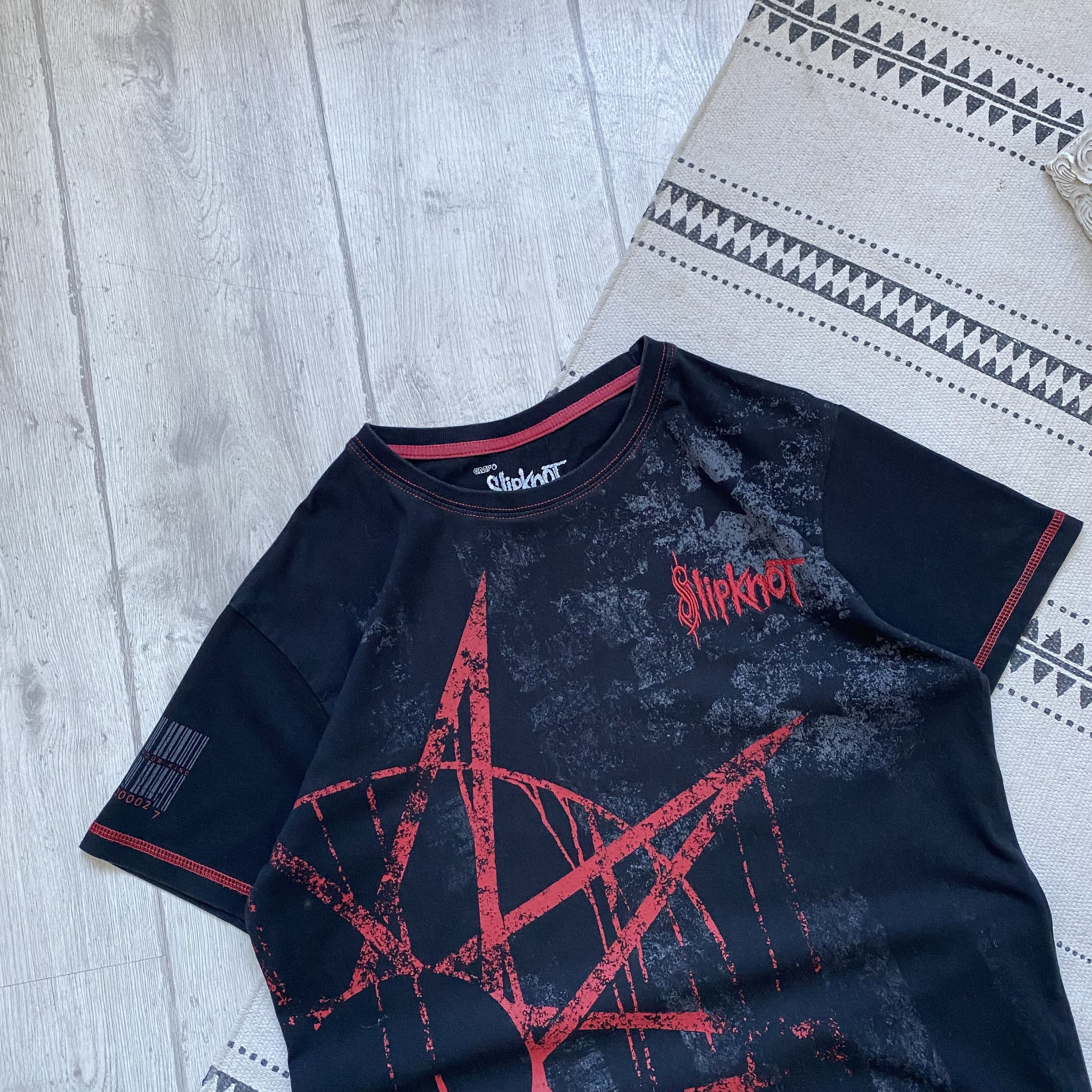 Band Tees 💀 Rock Band Tee Slipknot Overprint T-shirt heavymetall Size US M / EU 48-50 / 2 - 2 Thumbnail