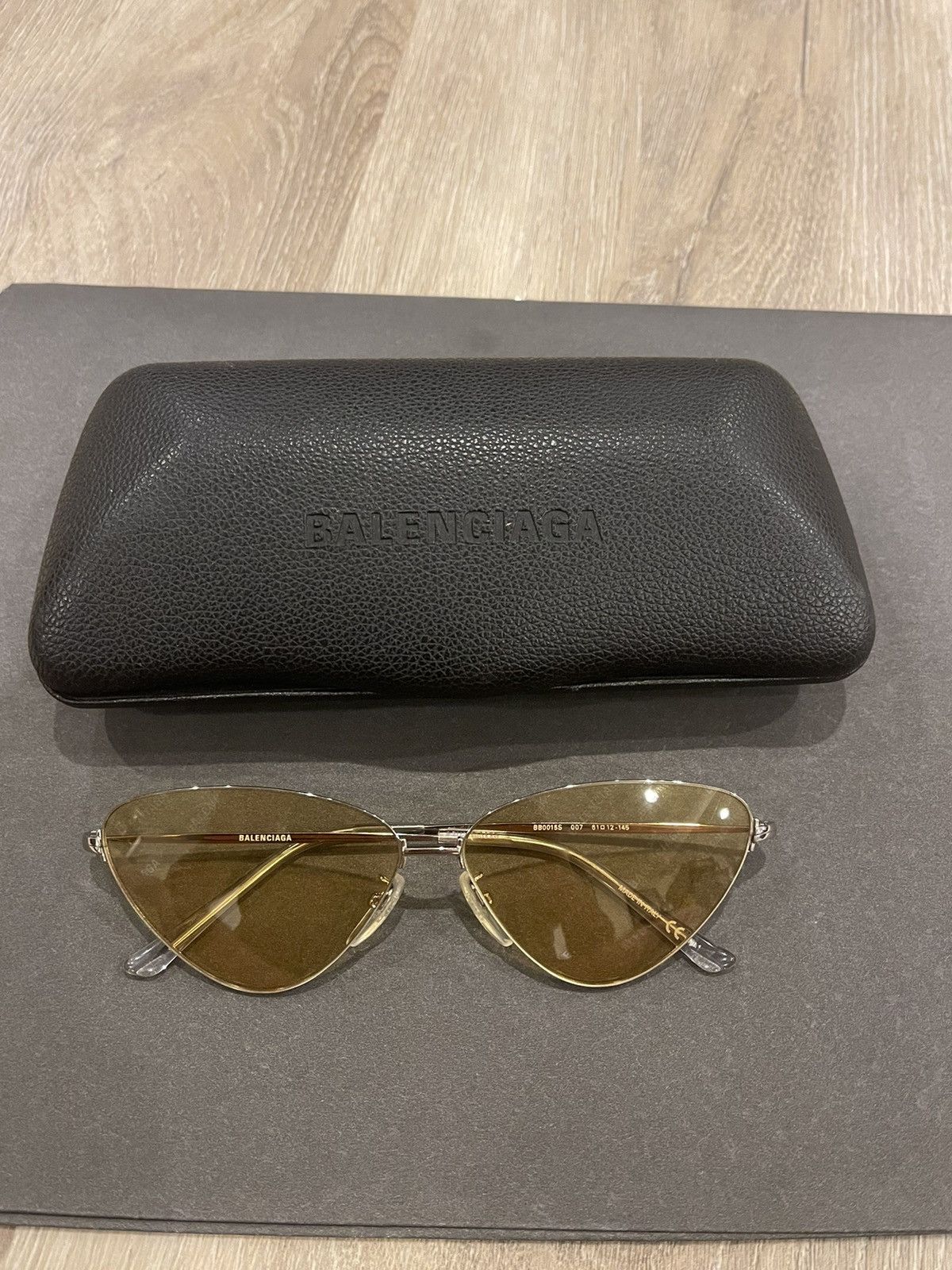 Balenciaga Balenciaga Repeat Text Sunglasses Size ONE SIZE - 5 Thumbnail