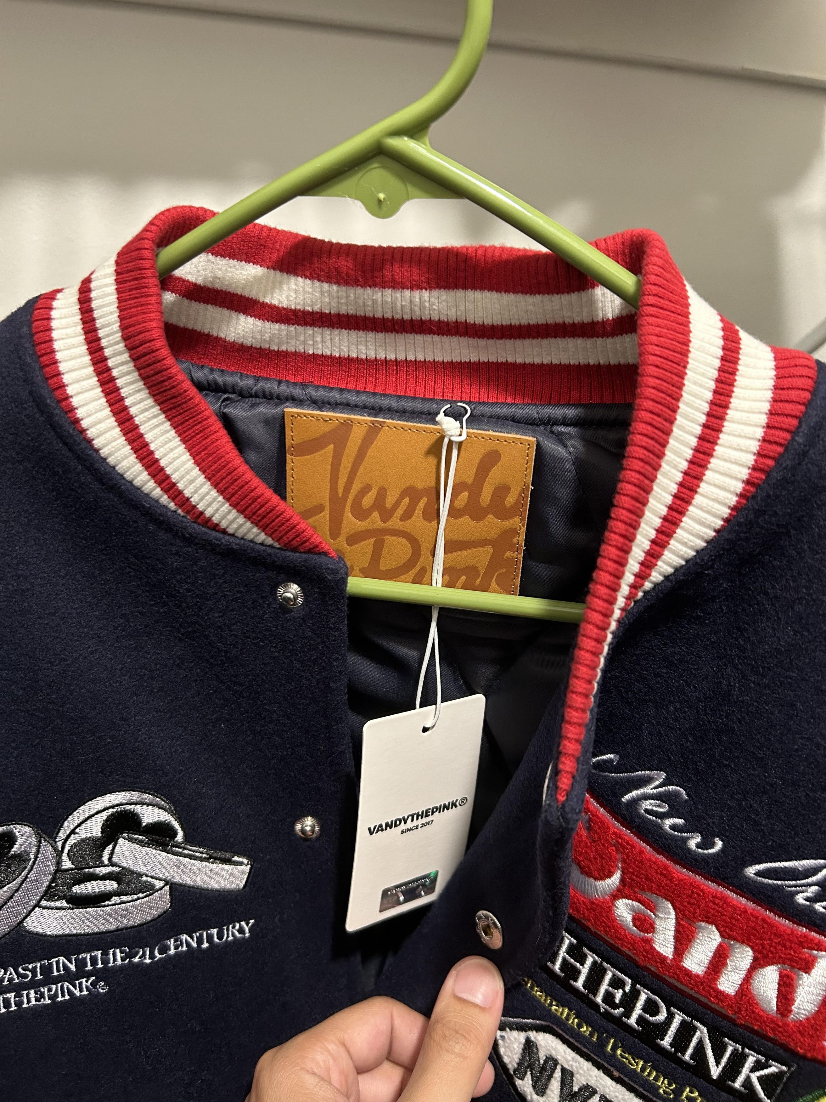 Vandy the pink Akira inspired varsity jacket