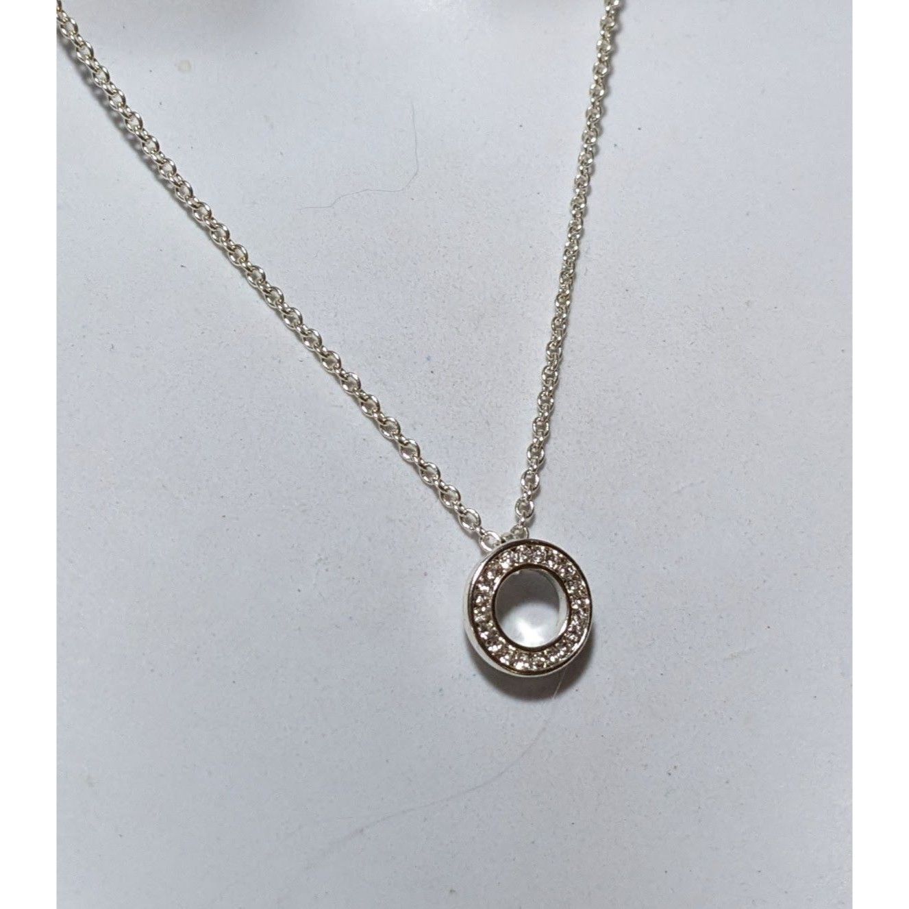 Other Minimalist Glam Silver Rhinestone Pendant Necklace Size ONE SIZE - 8 Thumbnail