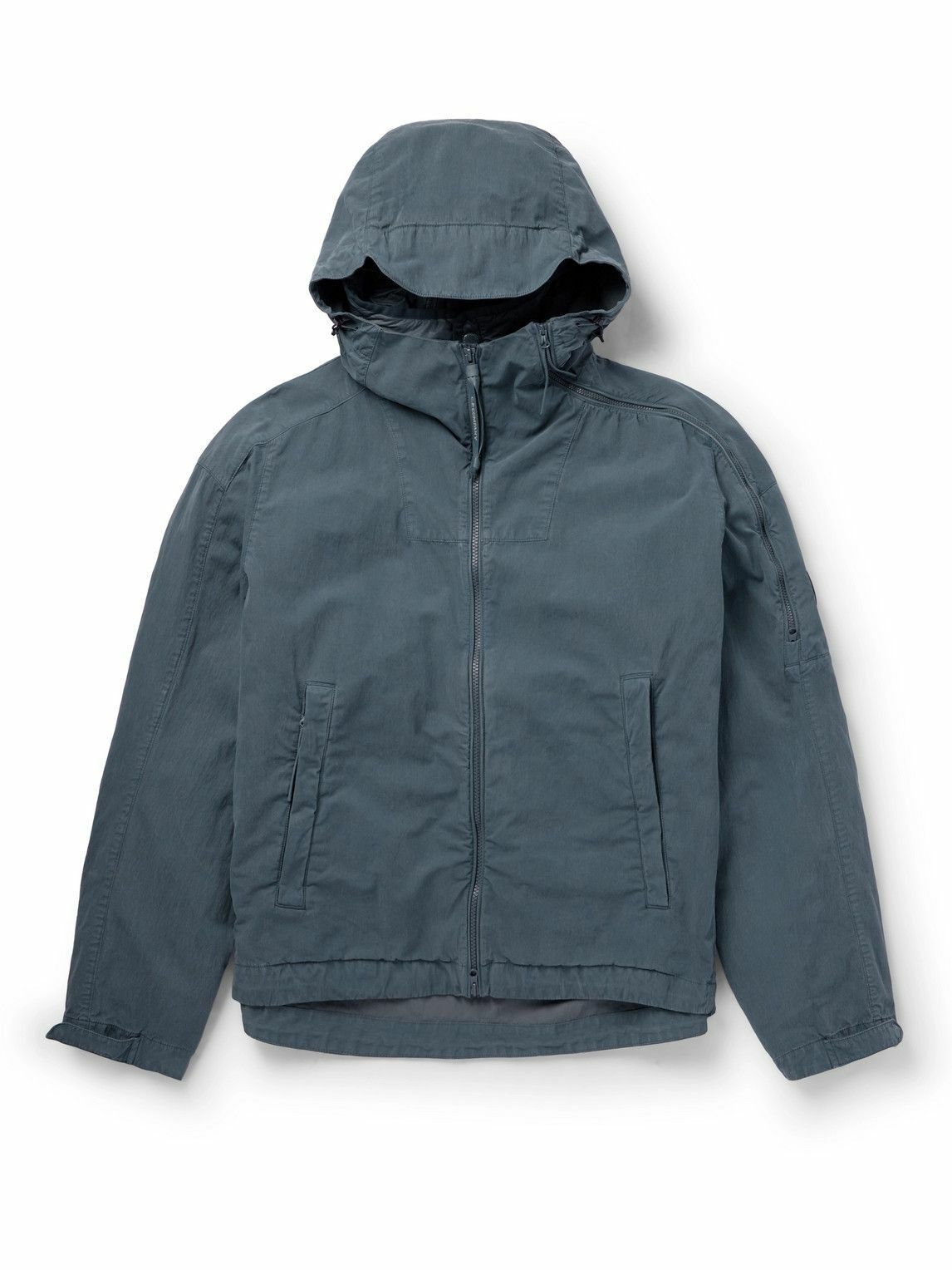 o1y1224 Logo Hooded Jacket in Blue
