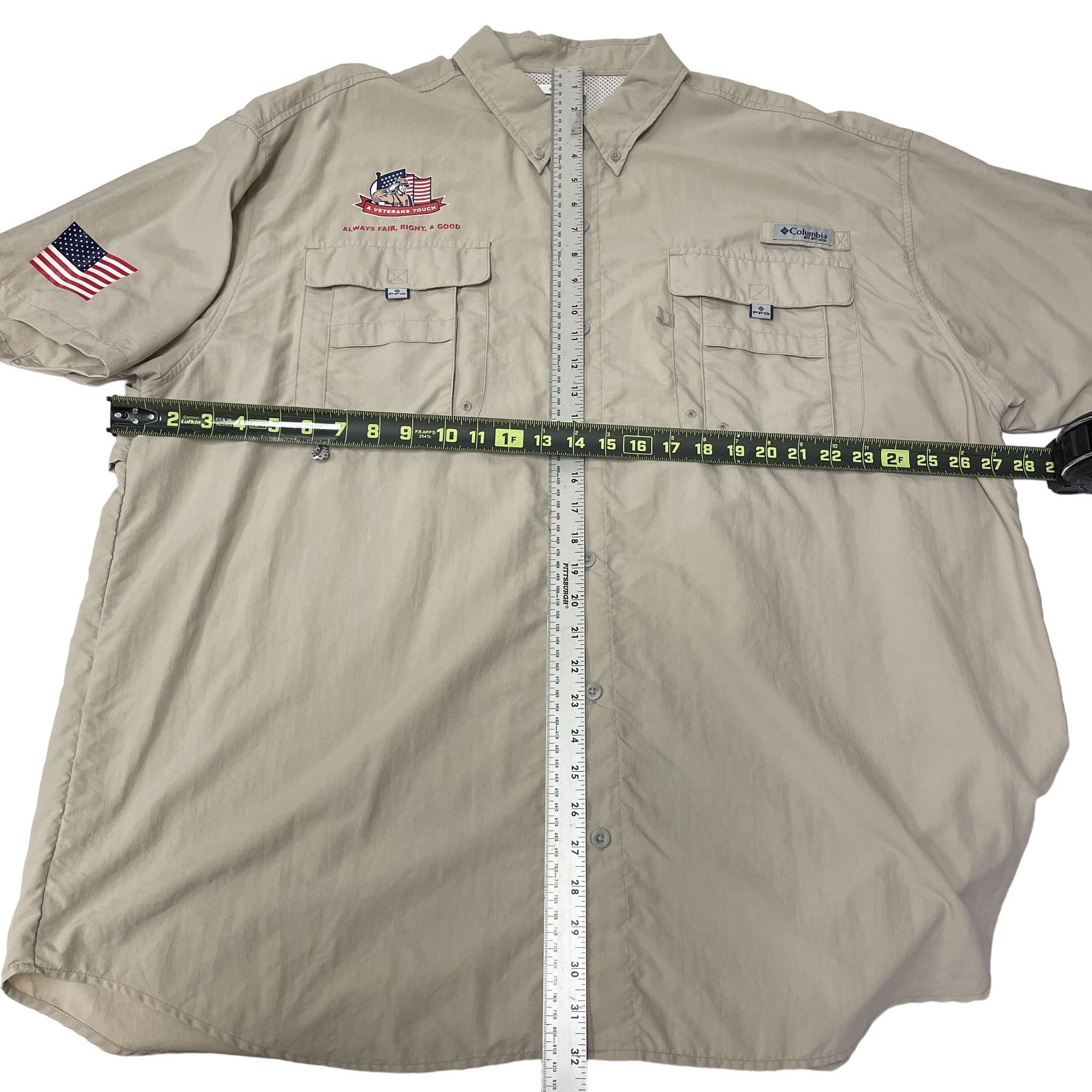Columbia Columbia PFG Pro Fishing VENTED Shirt Your Best Bet USA VET Size US XXL / EU 58 / 5 - 8 Thumbnail