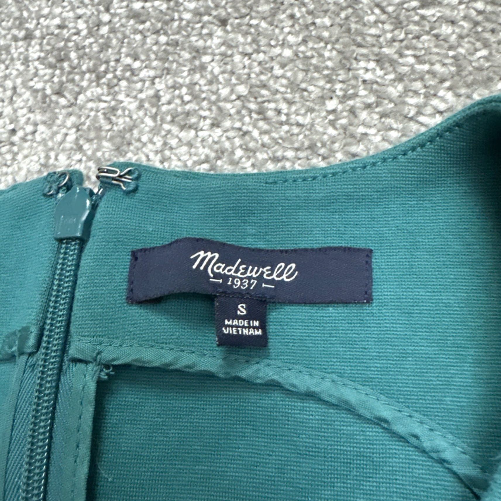 Madewell VINTAGE Madewell Womens A-Line Dress Casual Workwear Summer Small Green Sleeveless Pleated Size S / US 4 / IT 40 - 4 Thumbnail