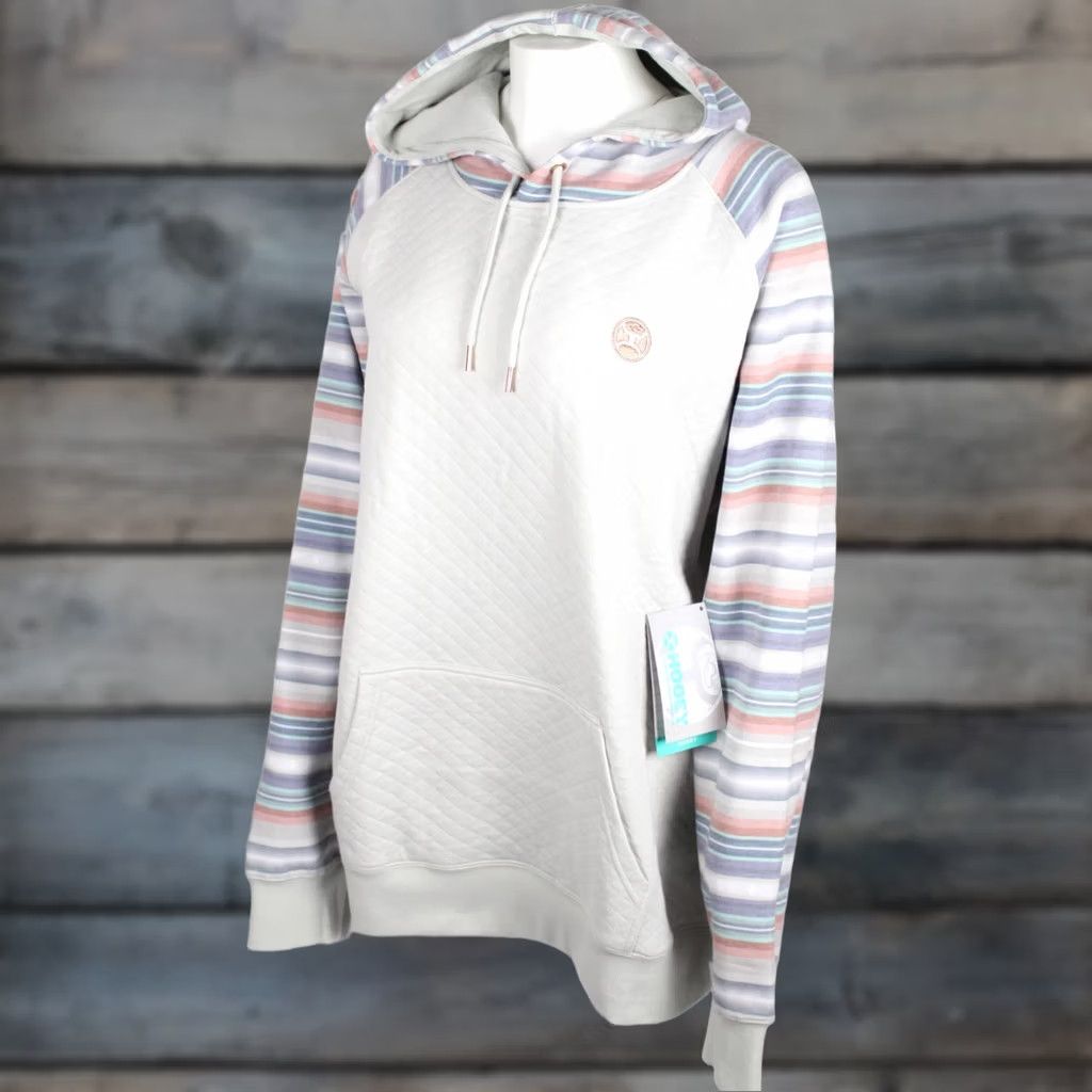 Vintage VINTAGE Hooey Women's Hoodie Aspen Serape Sweatshirt Quilted Size XXL Cream HH1198CRSP Size XXL / US 16-18 / IT 52-54 - 1 Thumbnail