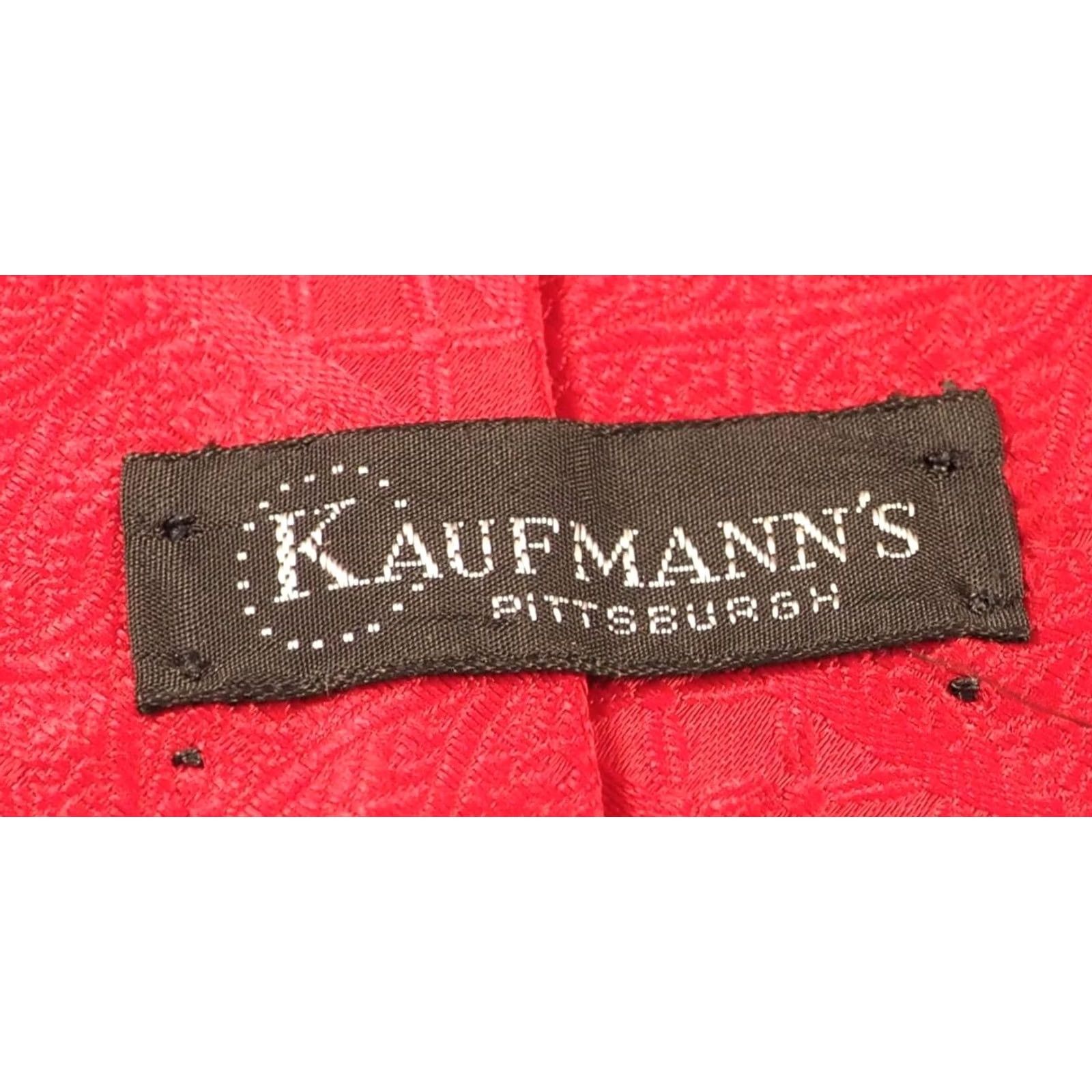 Vintage VINTAGE Wide Tie Red Men's Tie Kaufmann's Department Store Size ONE SIZE - 3 Thumbnail
