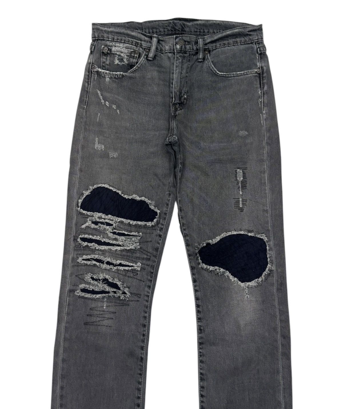 Kapital VINTAGE LEVIS SUPER FADED BLACK DISTRESSED DENIM Size US 32 / EU 48 - 2 Thumbnail