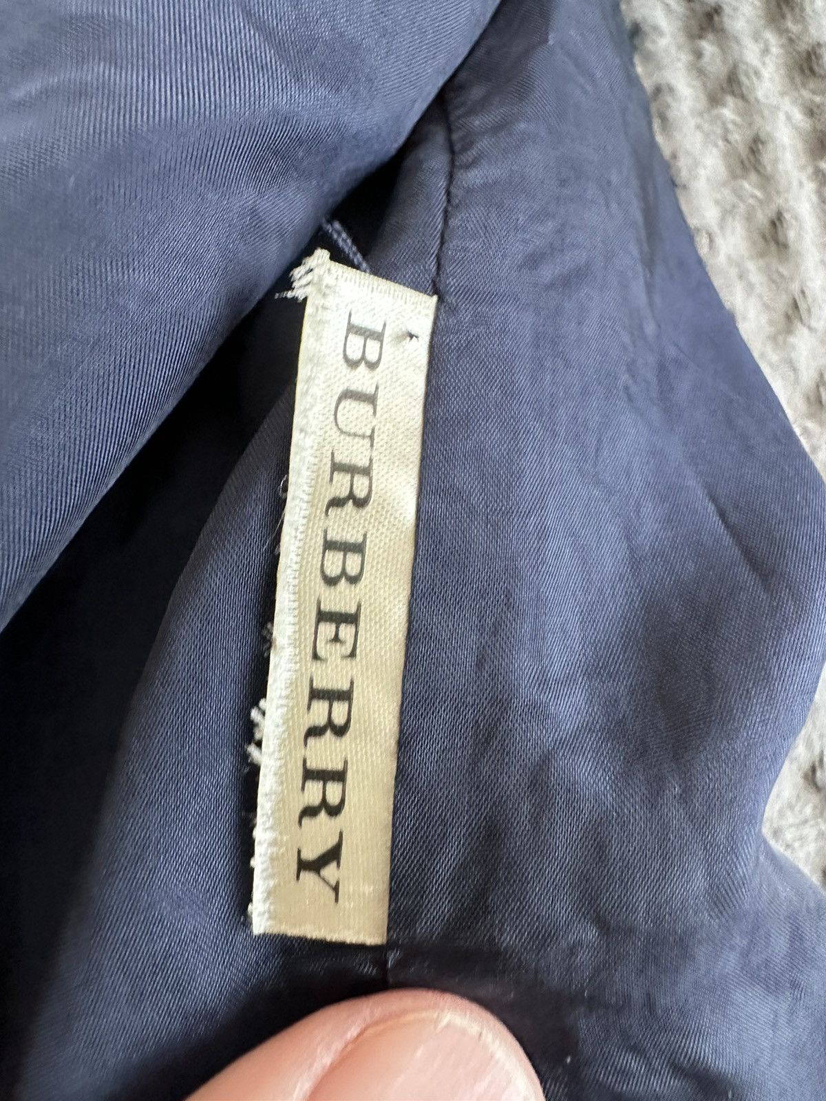 Burberry Burberry Brit Navy nylon belted trench coat Size S / US 4 / IT 40 - 13 Thumbnail