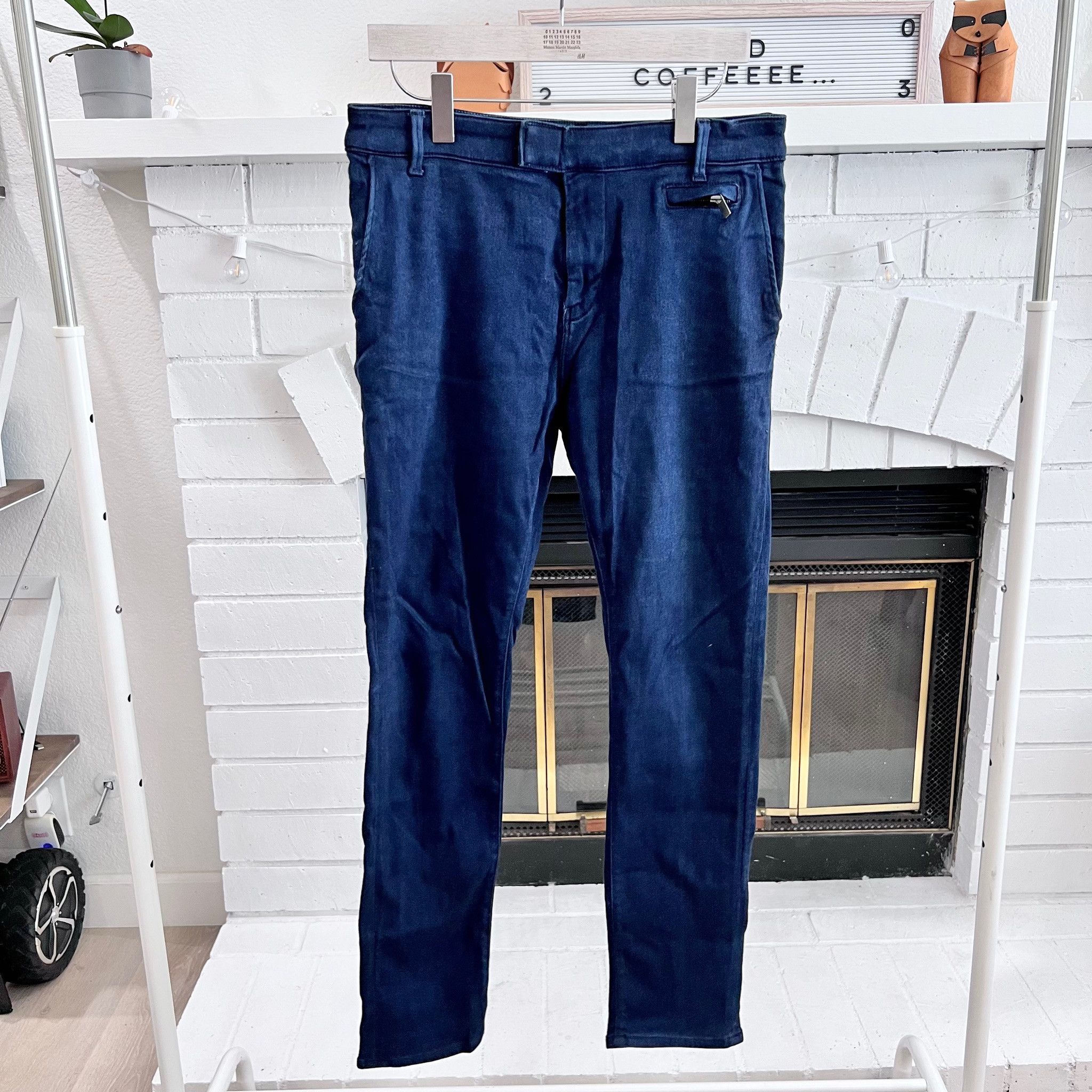 Other Indigo Move Mavi Zipped Pockets Skinny Denim Jeans Pants Size US 32 / EU 48 - 1 Thumbnail