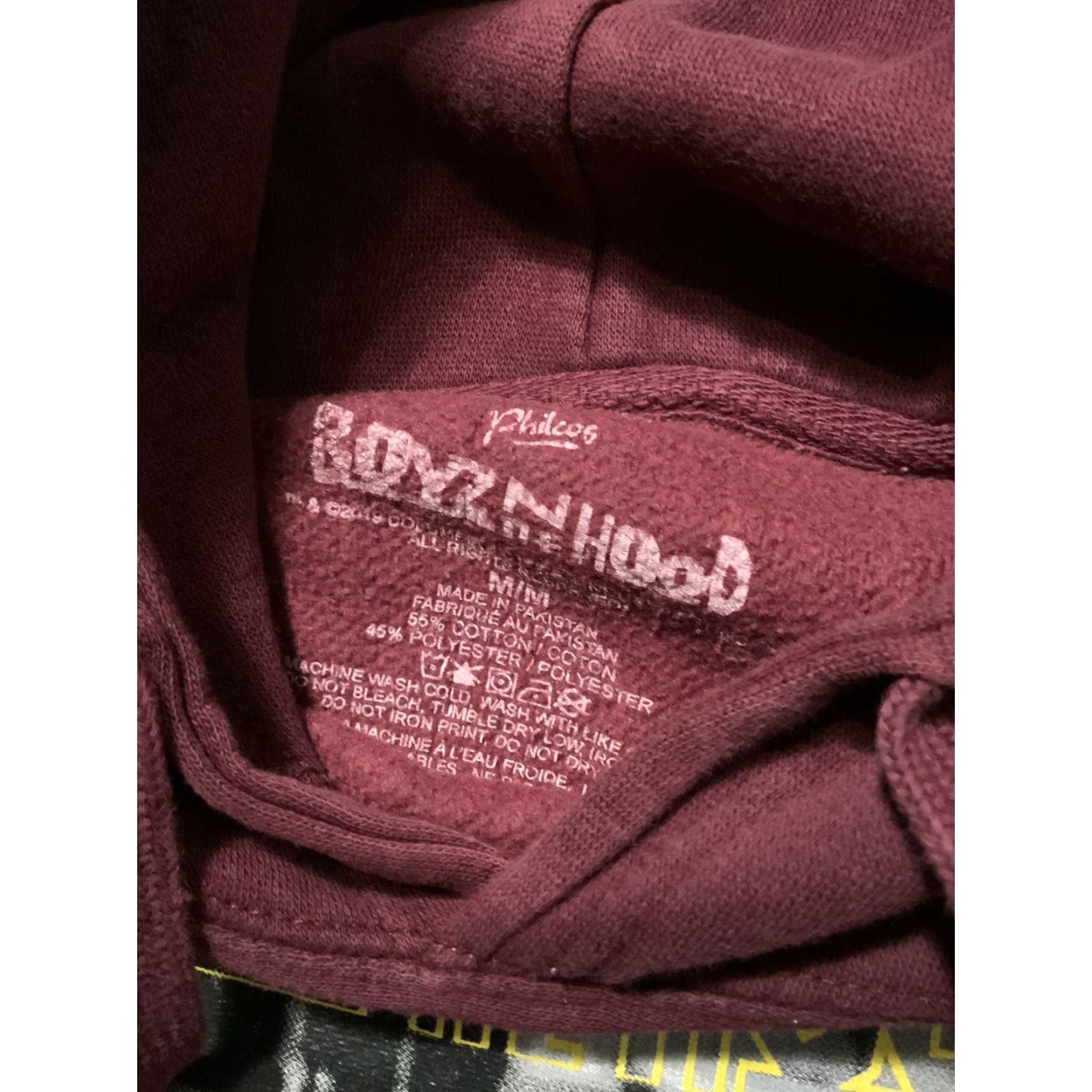 Etro Philcos Boyz N The Hood Maroon Movie Film Retro Graphic Pullover Hoodie M Mens Size US M / EU 48-50 / 2 - 6 Thumbnail