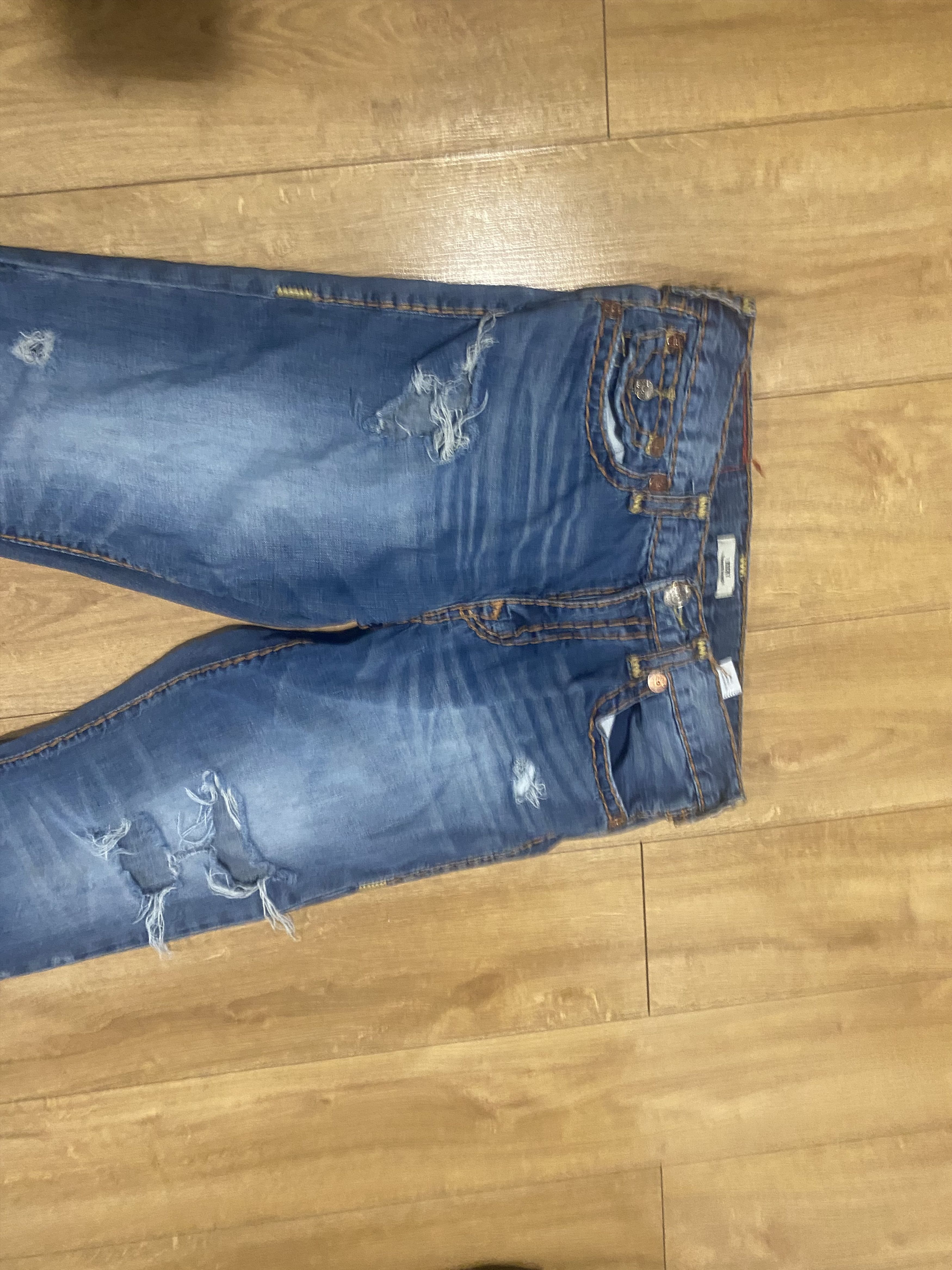 True Religion blue ricky jeans Size US 33 - 1 Thumbnail