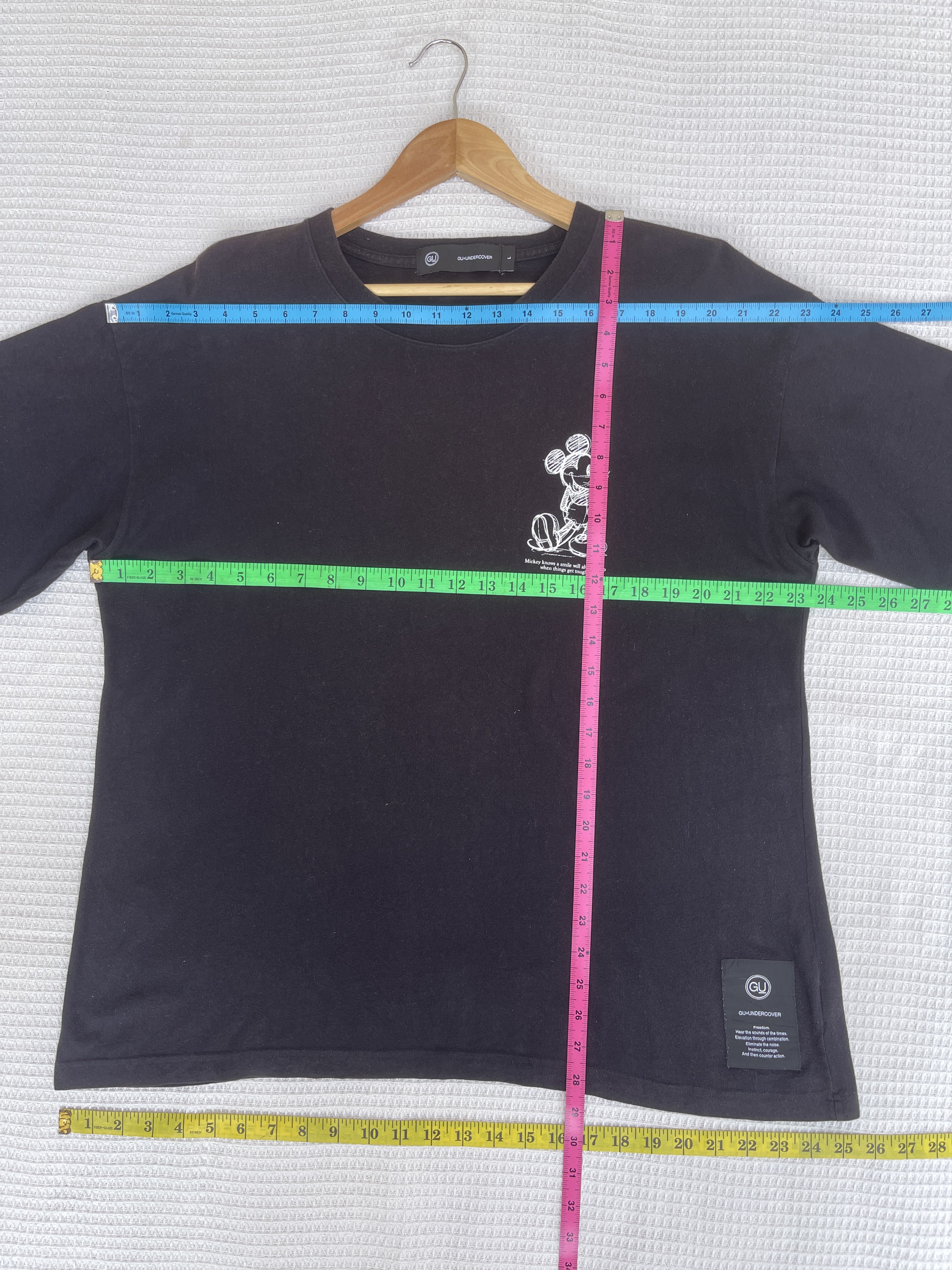 GU × Undercover Last Drop🔥Rare🔥Vintage GU x UNDERCOVER Mickey Disney T-Shirt Size US L / EU 52-54 / 3 - 10 Thumbnail