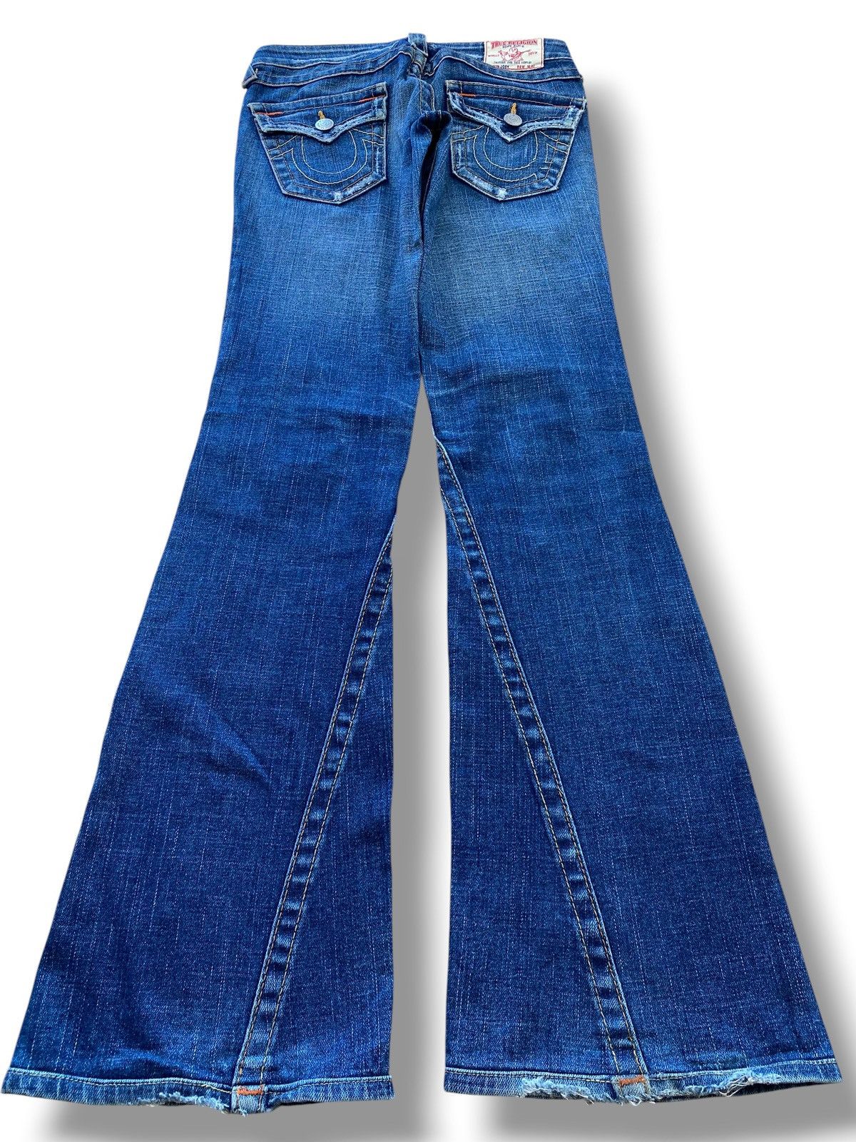 True Religion True Religion Blue Wash Style Flare Jeans Size US 28 / EU 44 - 3 Thumbnail