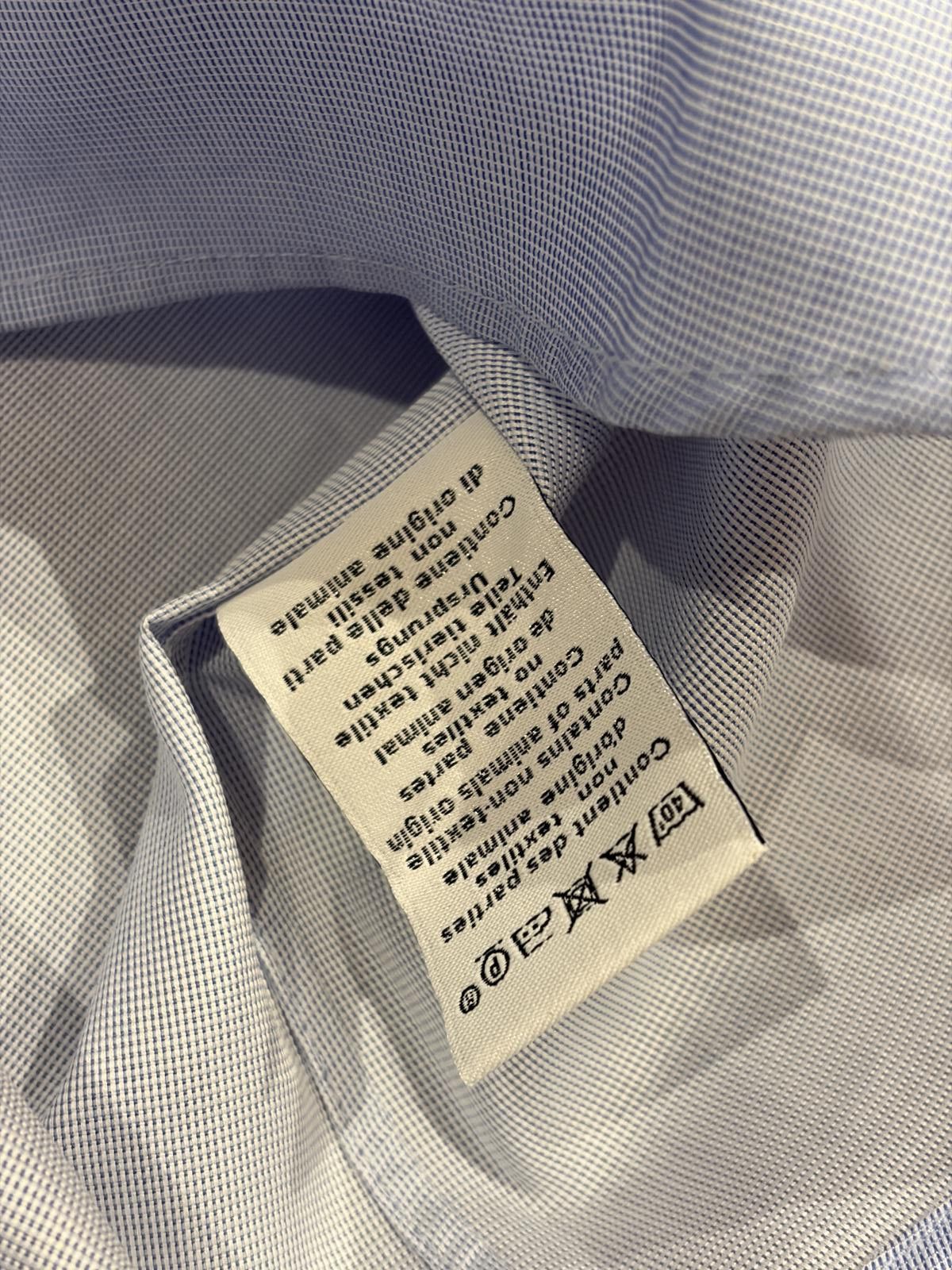 Hermes Hermès Paris Cotton Micro-Check Shirt Size US XL / EU 56 / 4 - 8 Thumbnail