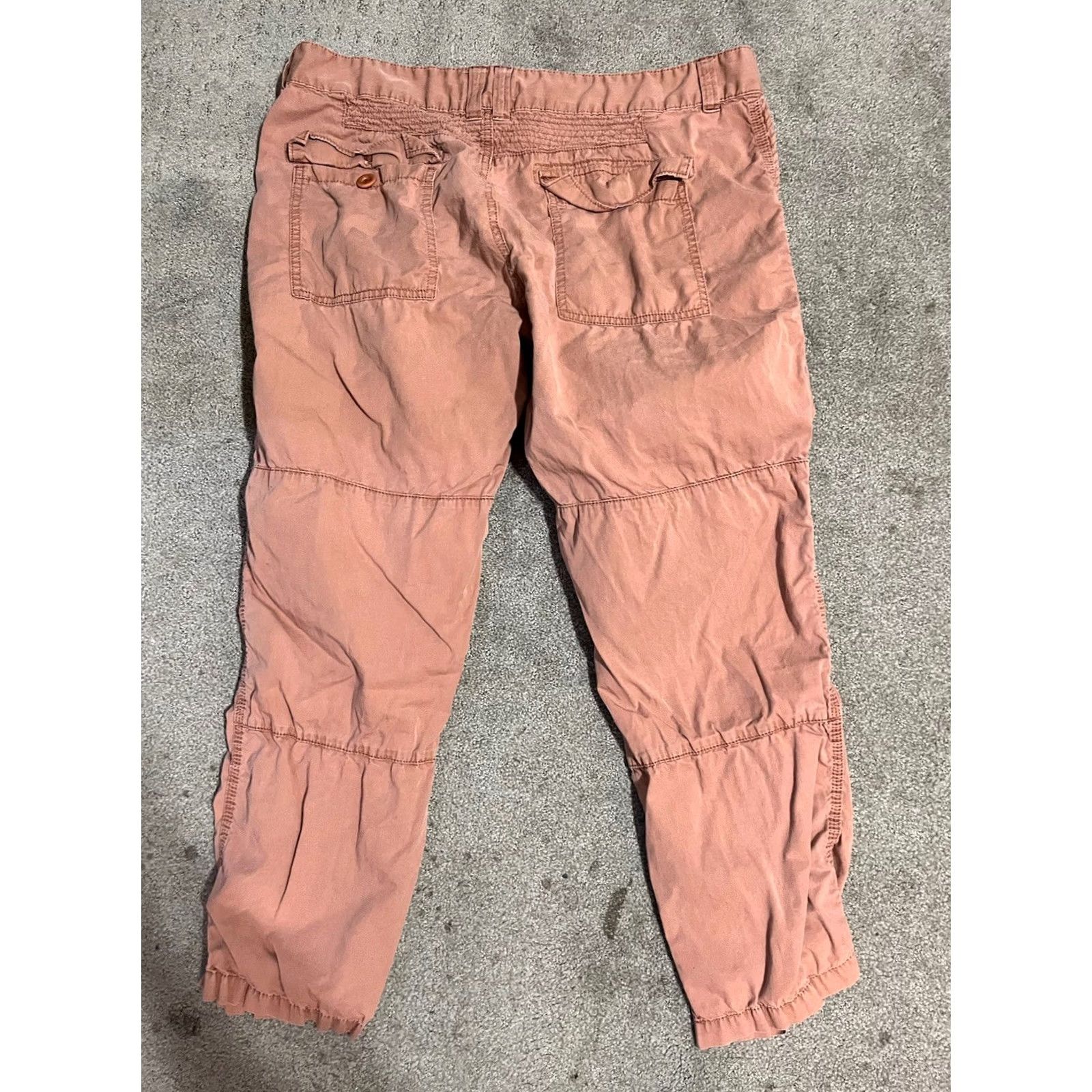 Madewell Madewell Pink Campstitch Slouch Lightweight Cotton Ankle Pants Women Size 32 Size 24" / US 00 / IT 34 - 3 Thumbnail
