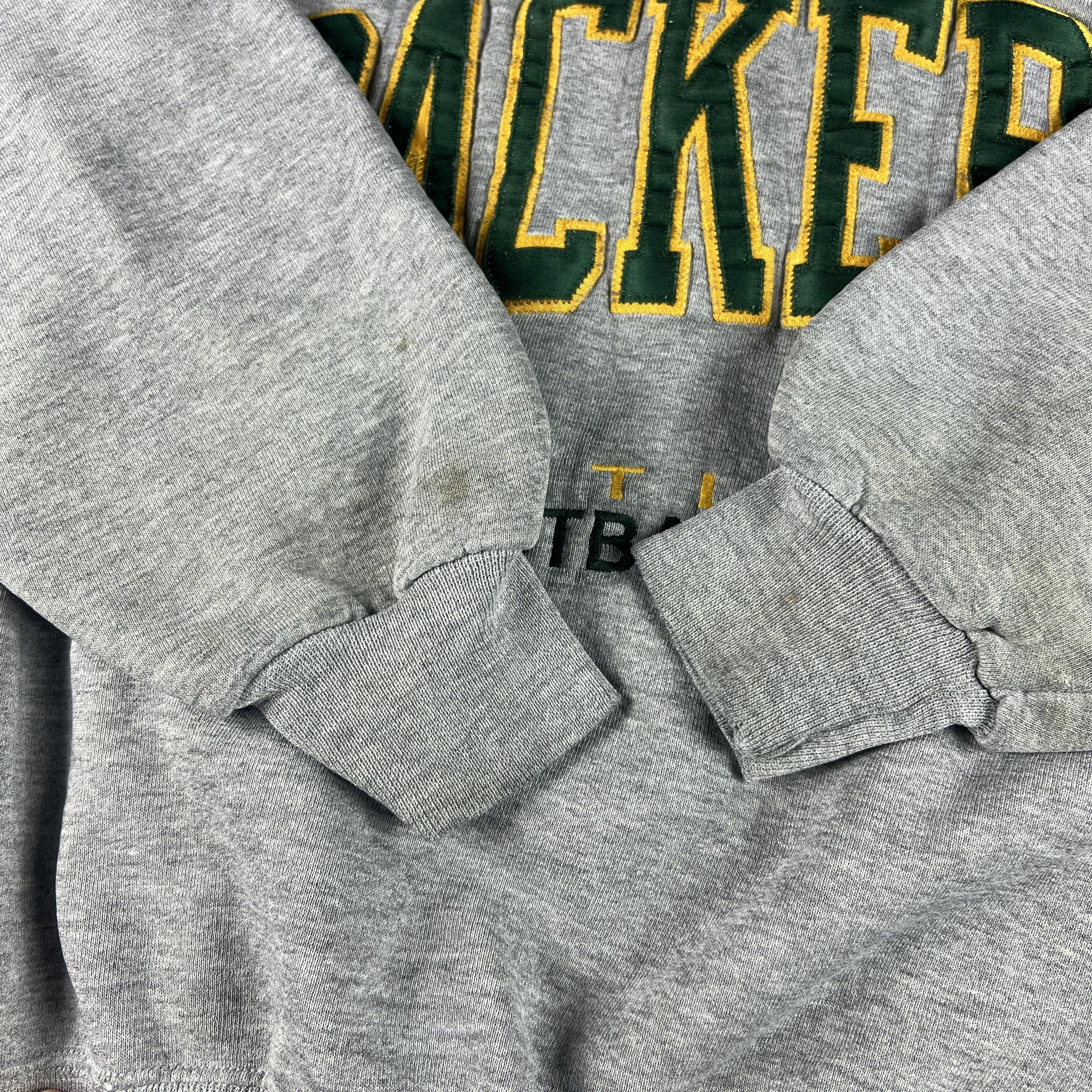 NFL × Russell Athletic × Vintage VTG Russell Green Bay Packers Sweatshirt Thrashed Crewneck Size US XL / EU 56 / 4 - 4 Thumbnail