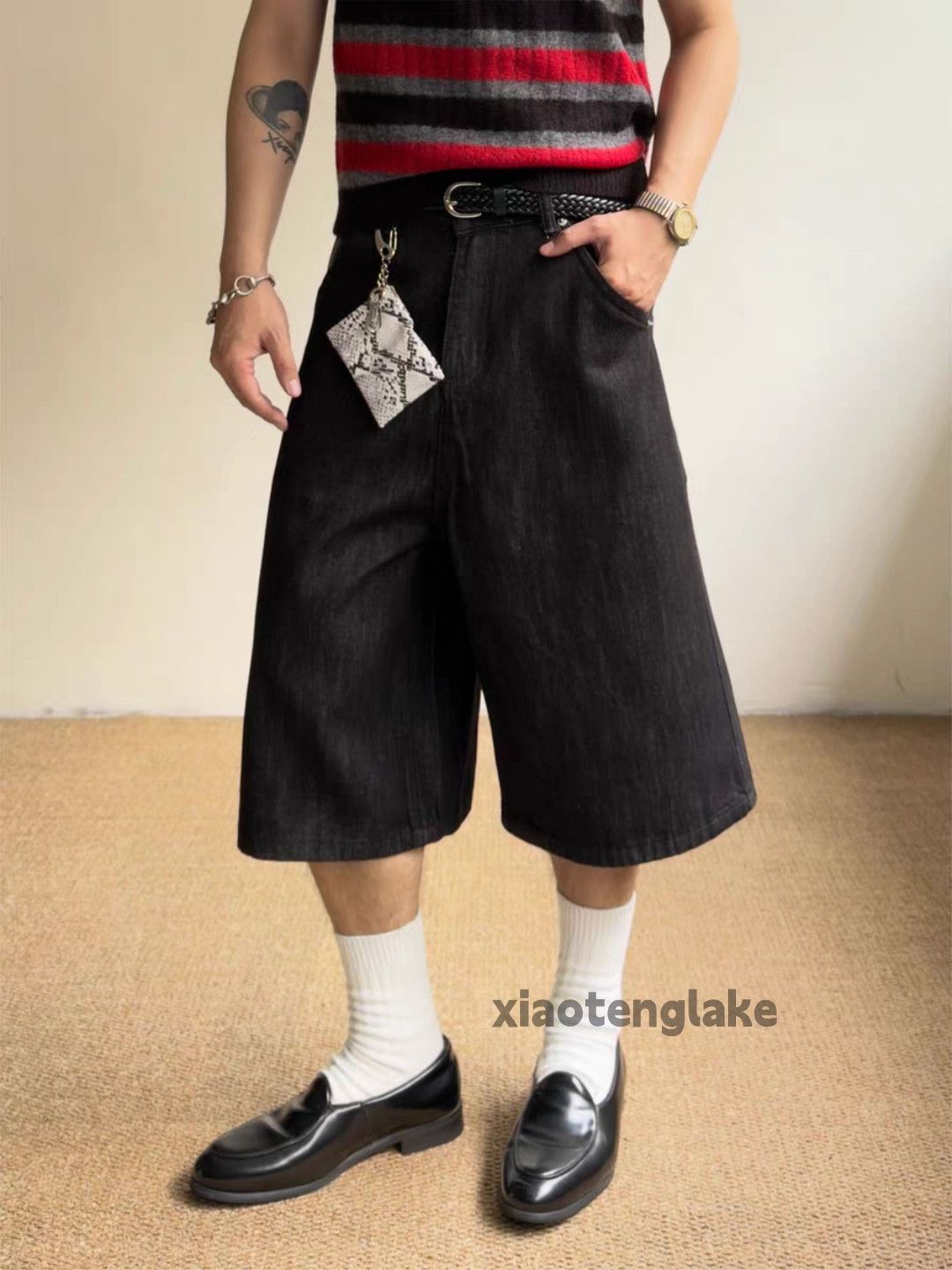 Jean xz acne ourlegacy style Loose baggy flared denim shorts Size US 33 - 2 Thumbnail