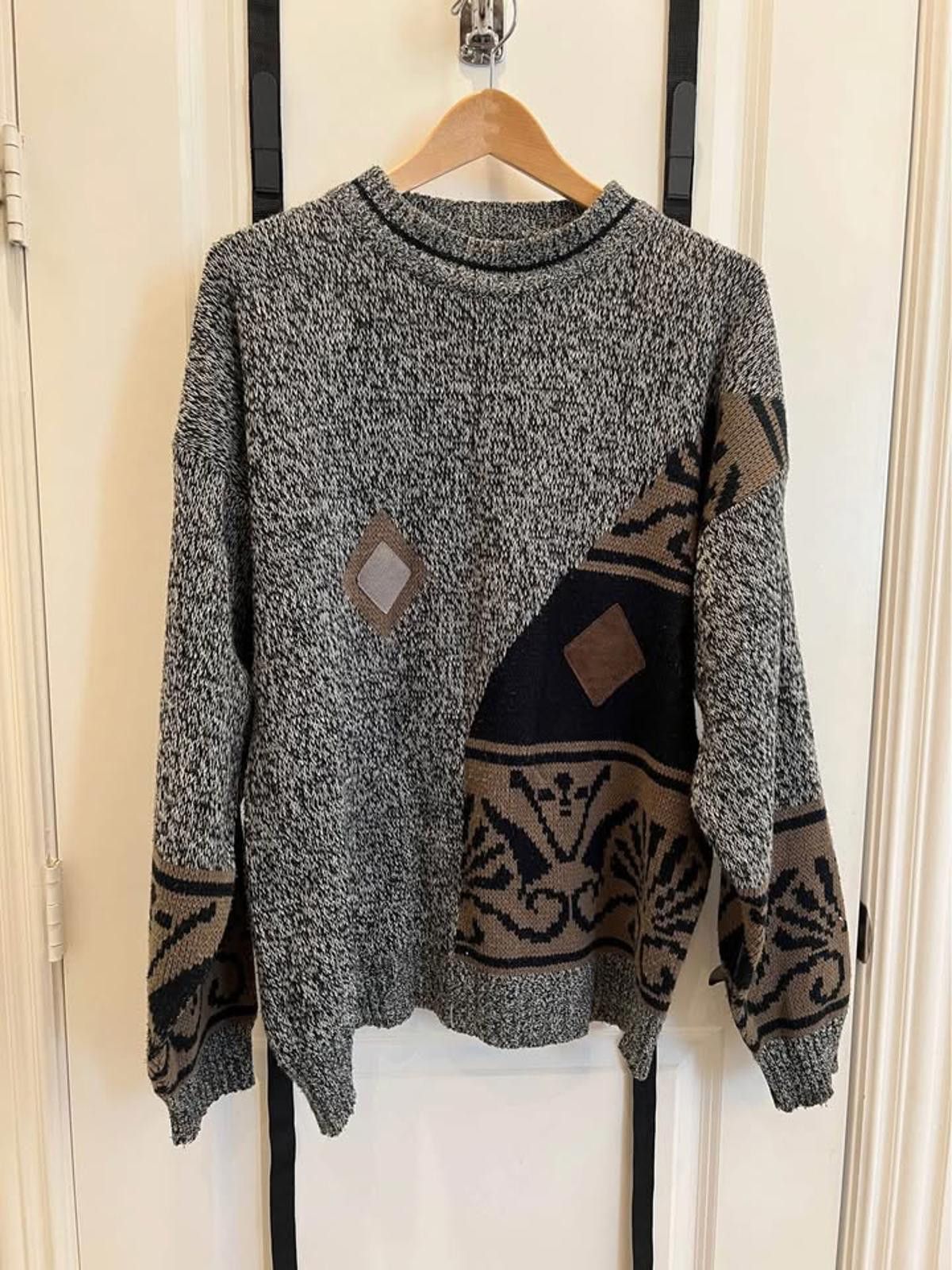 Vintage Playboy Abstract Knit Sweater – Size L