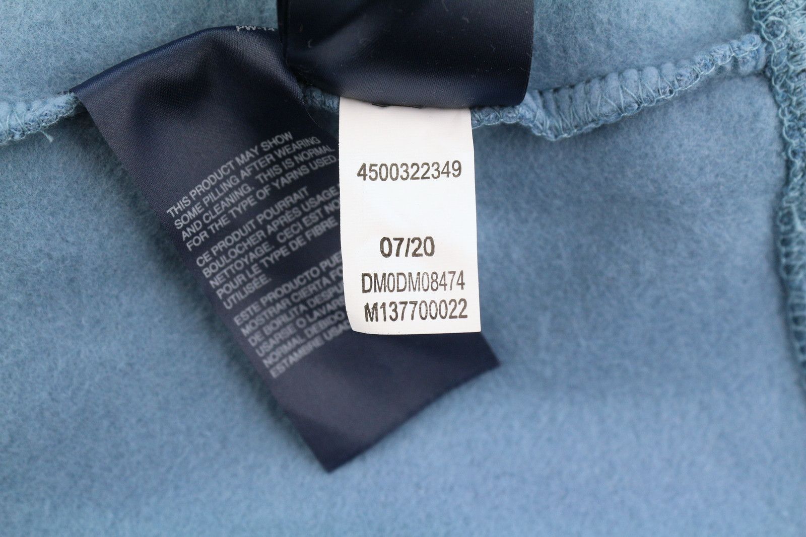 Tommy Hilfiger STRAIGHT LOCO L Blue Logo Hoodie 87405 Size US L / EU 52-54 / 3 - 10 Thumbnail