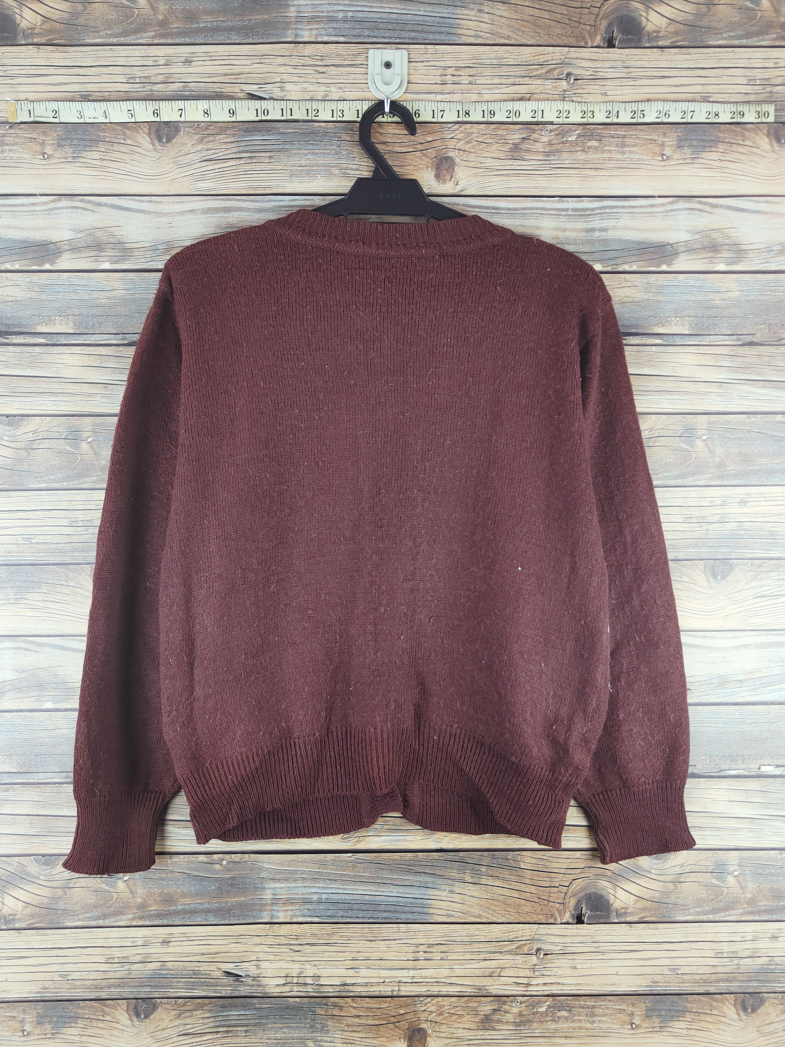 Japanese Brand DL Japan vintage Brown Cat Knitwear Cardigans #46-477 Size M / US 6-8 / IT 42-44 - 8 Thumbnail