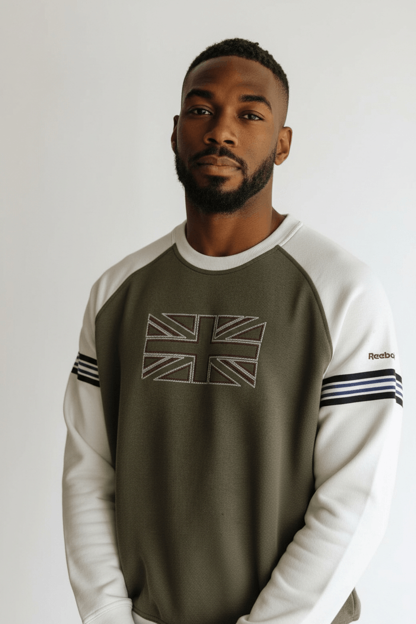Reebok REEBOK Classic Big UK Flag Logo Sportswear Sweatshirts Size US L / EU 52-54 / 3 - 1 Thumbnail