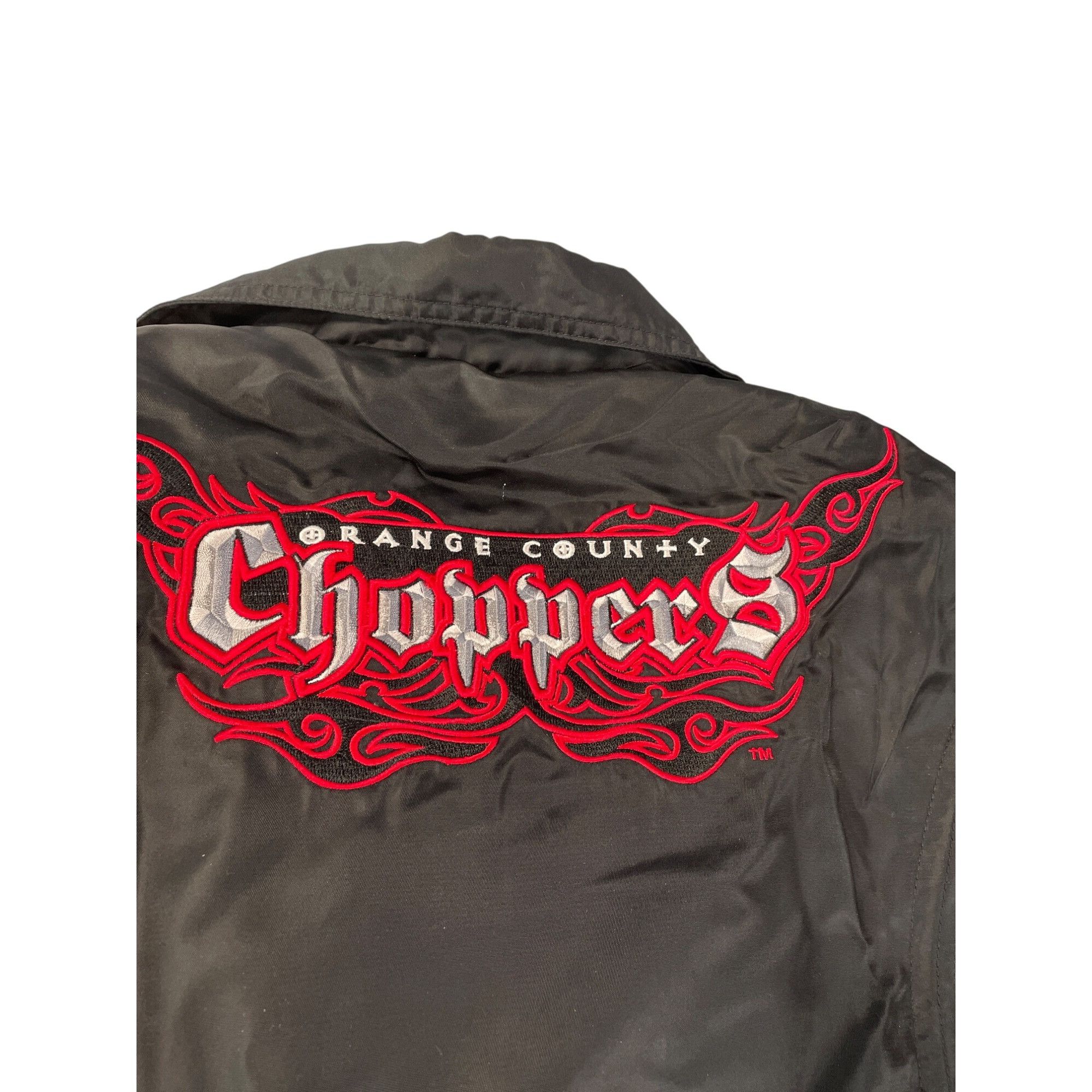 Power Trip Orange County Choppers Womens Black Nylon Motorcy