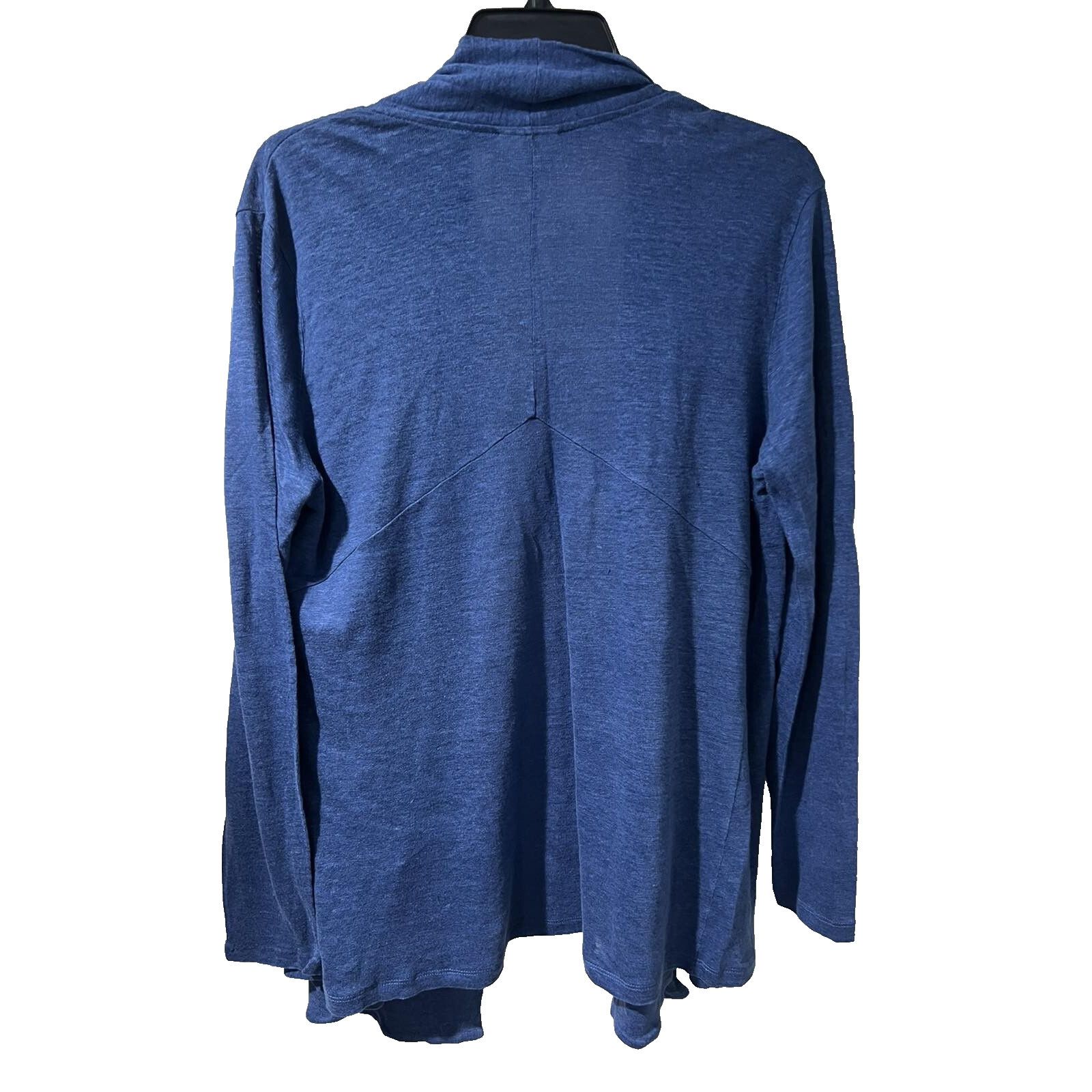 & Other Stories J. Jill Love 100% Linen Blue Cardigan Women Sz M A003311 Size M / US 6-8 / IT 42-44 - 2 Thumbnail