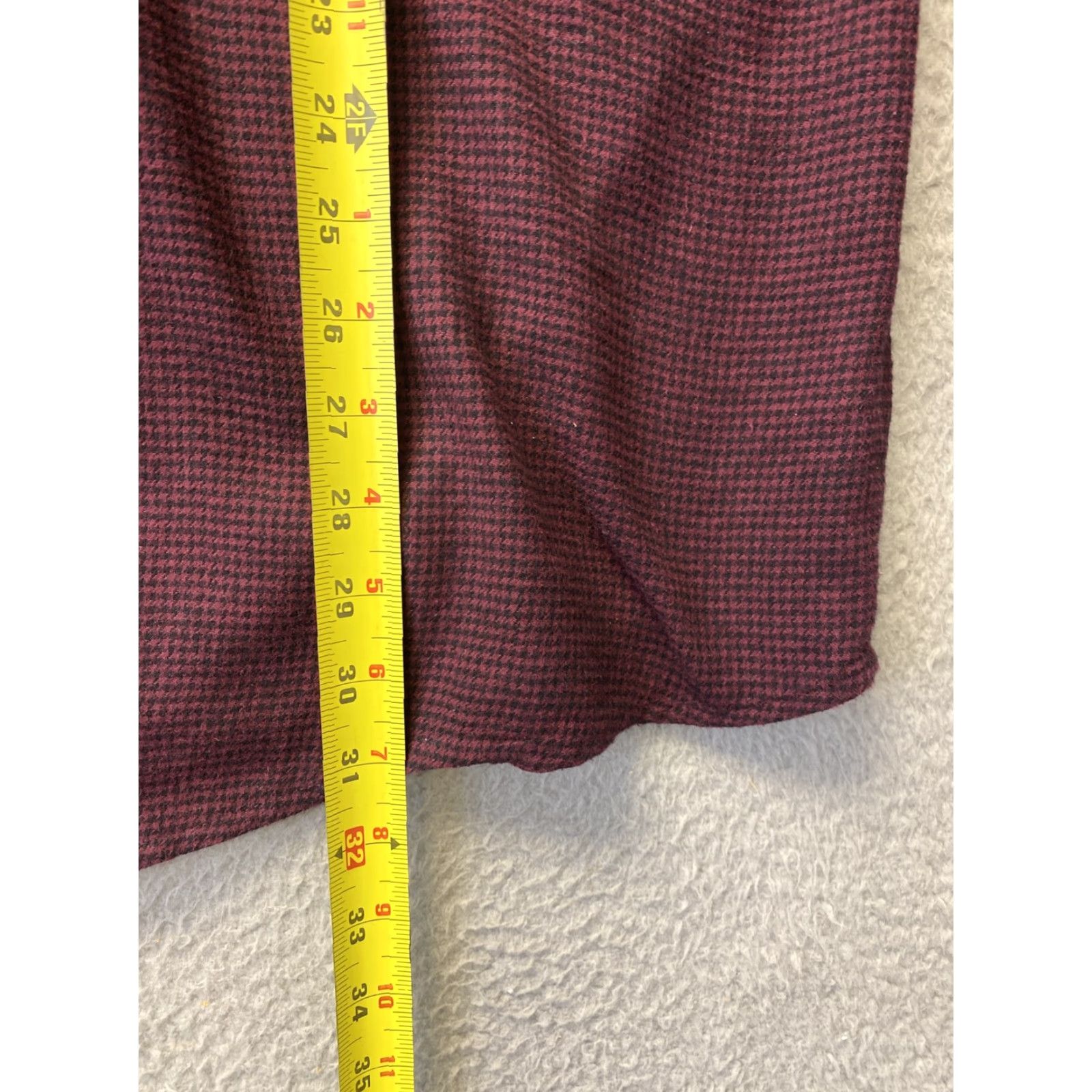 Croft & Barrow Croft Barrow Button-Up Shirt Mens XL Maroon Check Long Sleeve Casual Size US XL / EU 56 / 4 - 7 Thumbnail