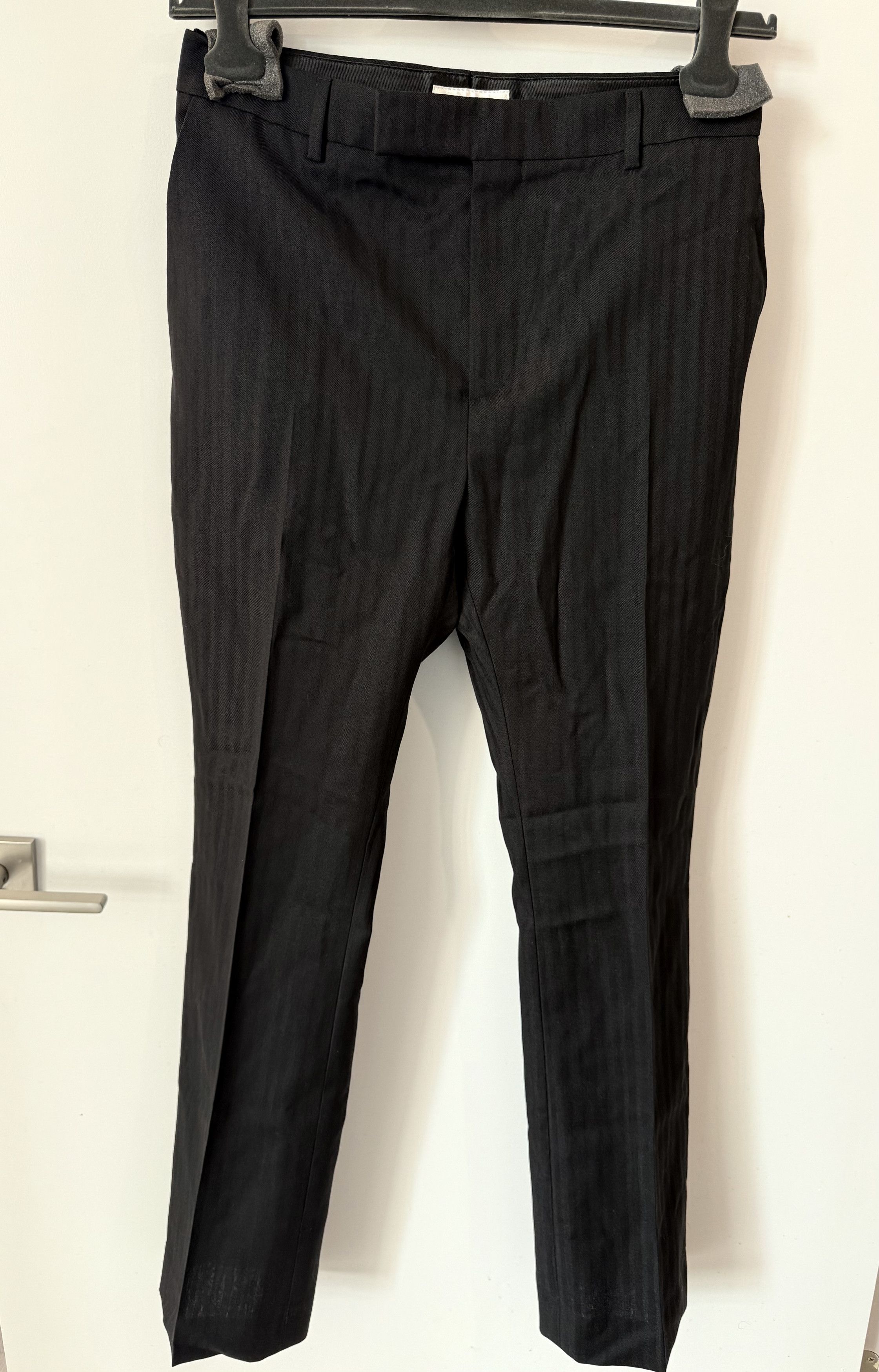 Celine CELINE FLARED CROPPED PANTS IN STRIPED WOOL - 48 Size US 32 / EU 48 - 3 Thumbnail