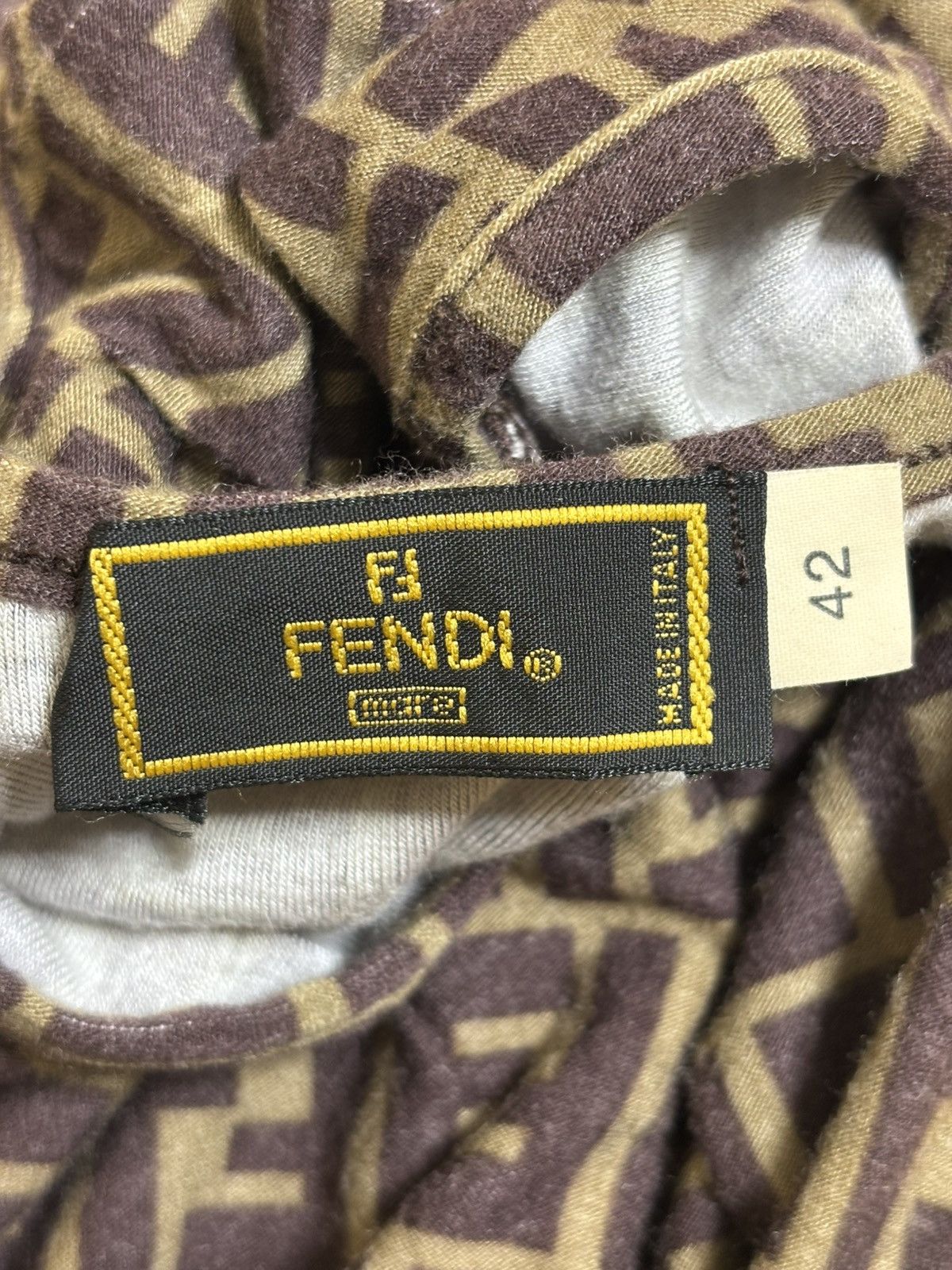 Fendi Fendi Zucca Monogram T-Shirts Size S / US 4 / IT 40 - 4 Thumbnail