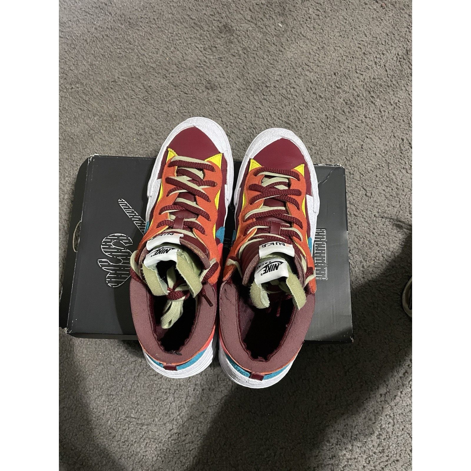 Nike Size 13 - Nike KAWS x sacai x Blazer Low Team Red Size US 13 / EU 46 - 4 Thumbnail